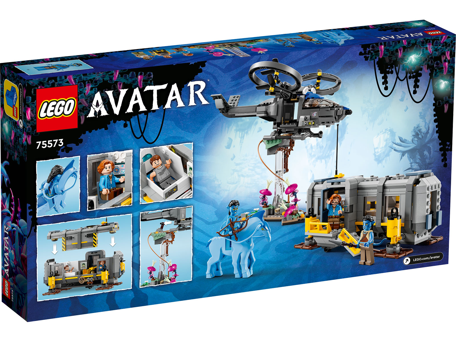 LEGO® Avatar 75573 - Schwebende Berge: Site 26 und RDA Samson - Box Back
