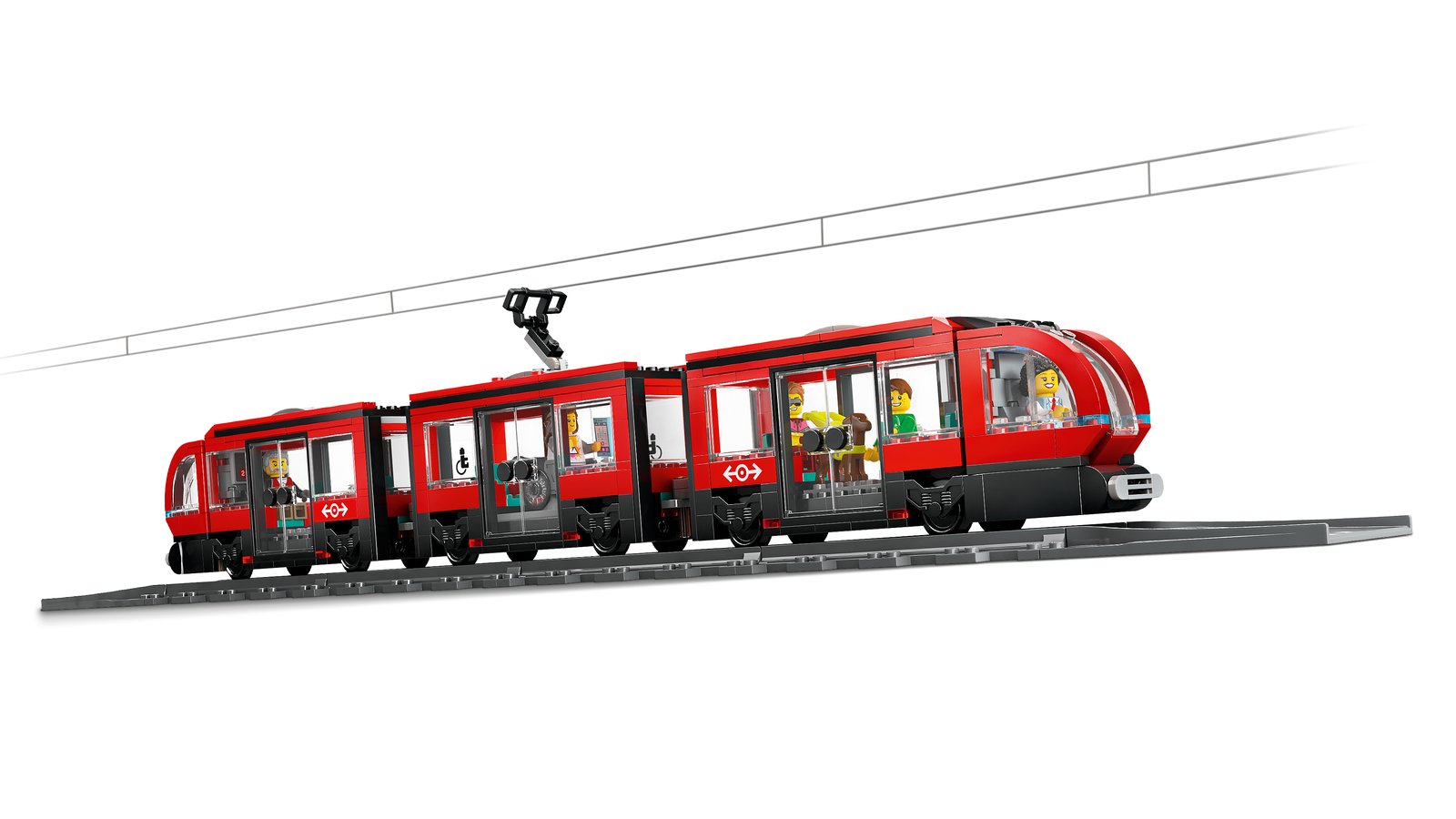 LEGO 60423 LEGO® City 60423 - Straßenbahn mit Haltestelle – Detailansicht 2