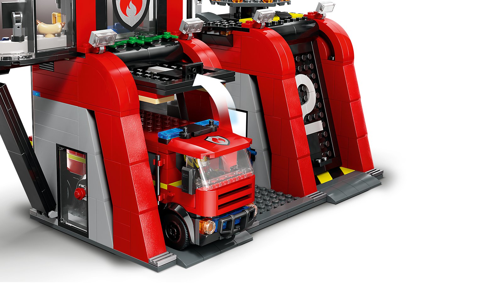 LEGO 60414 LEGO® City 60414 - Feuerwehrstation mit Drehleiterfahrzeug – Detailansicht 3
