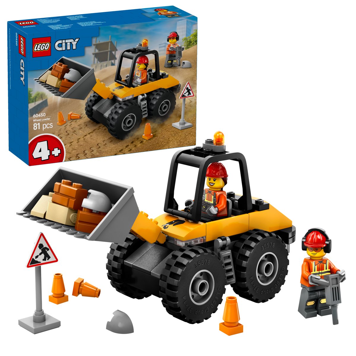 LEGO 60450 LEGO® City 60450 - Radlader – Box & Produkt