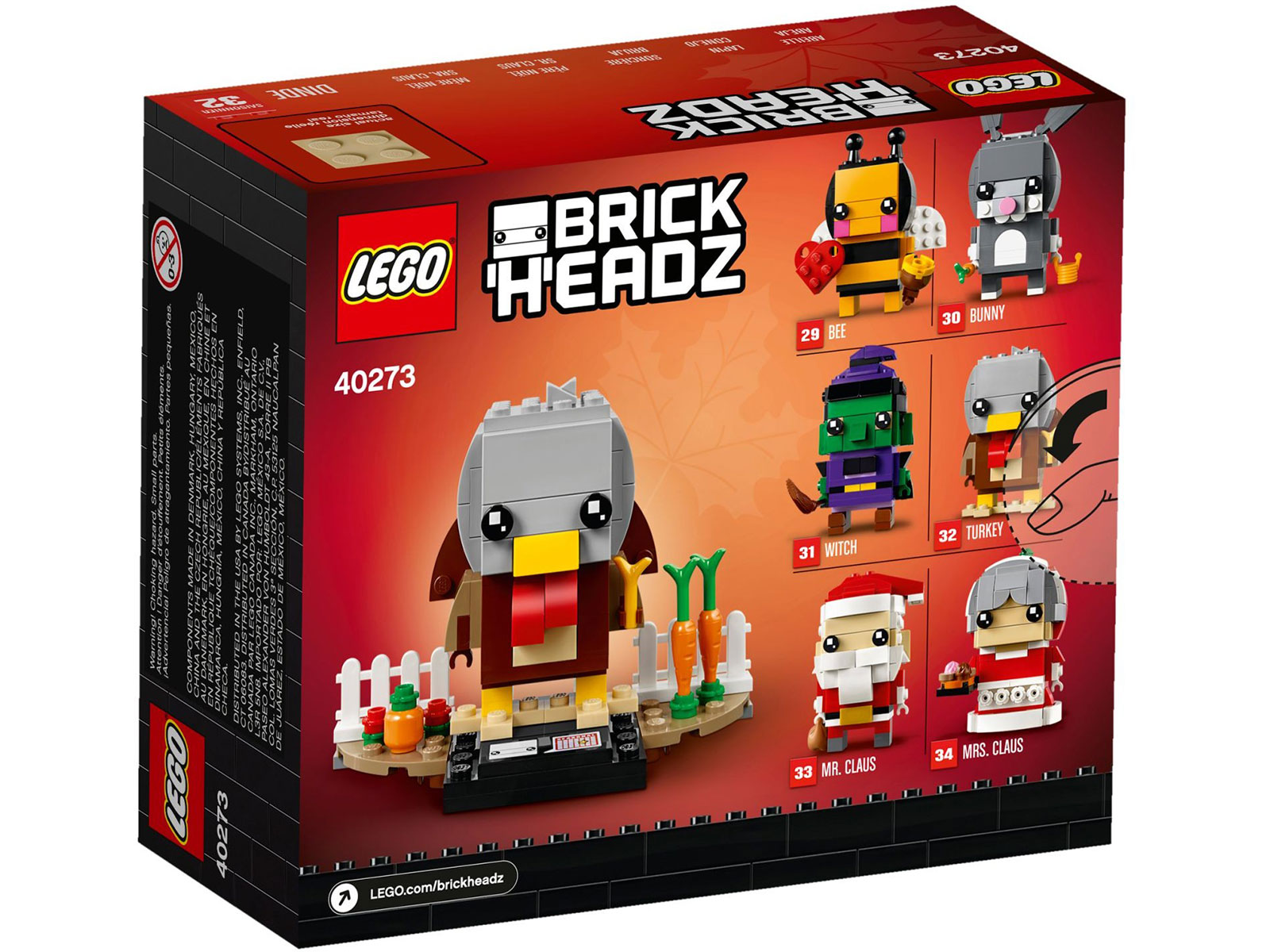 LEGO® BrickHeadz 40273 - Erntedank-Truthahn