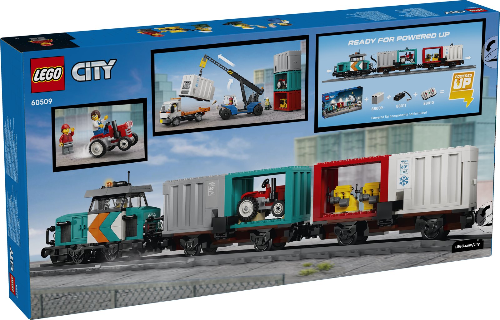 LEGO 60509 LEGO® City 60509 - Hafengüterzug mit Kran und LKW – Verpackung hinten