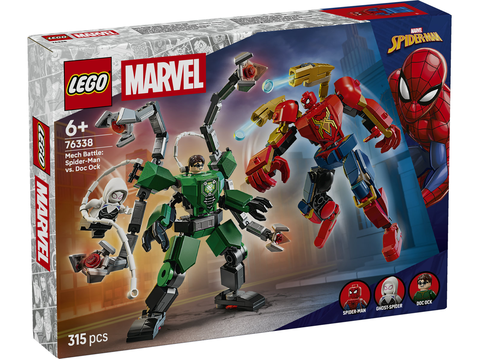 LEGO® Super Heroes Marvel 76338 - Mech-Duell: Spider-Man vs. Doc Ock