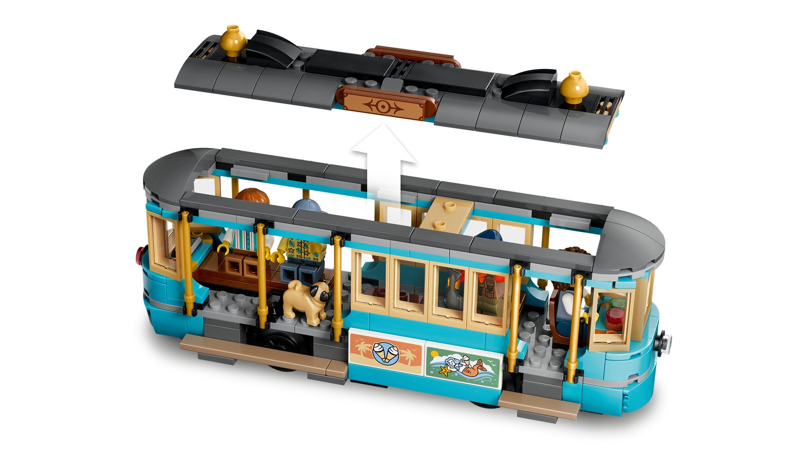 LEGO 60506 LEGO® City 60506 - Klassische Strandstraßenbahn – Detailansicht 4