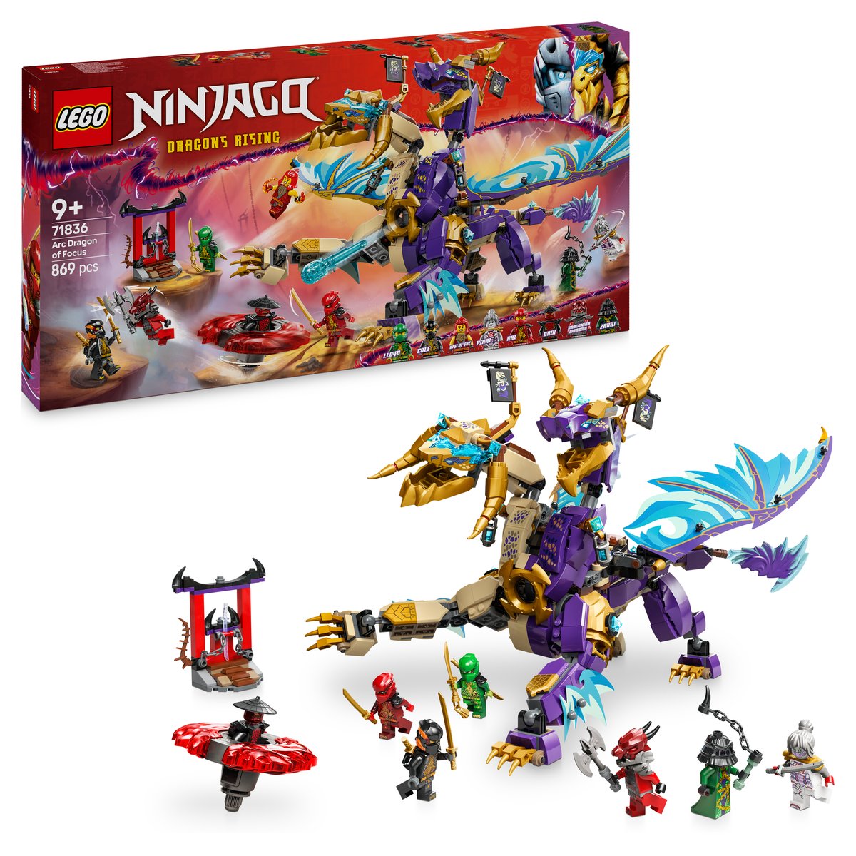 LEGO 71836 LEGO® Ninjago 71836 - Lichtbogendrache – Box & Produkt