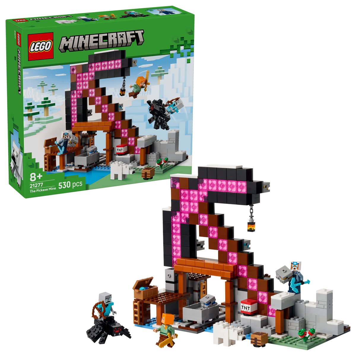 LEGO 21277 LEGO® Minecraft 21277 - Die Spitzhackenmine – Box & Produkt