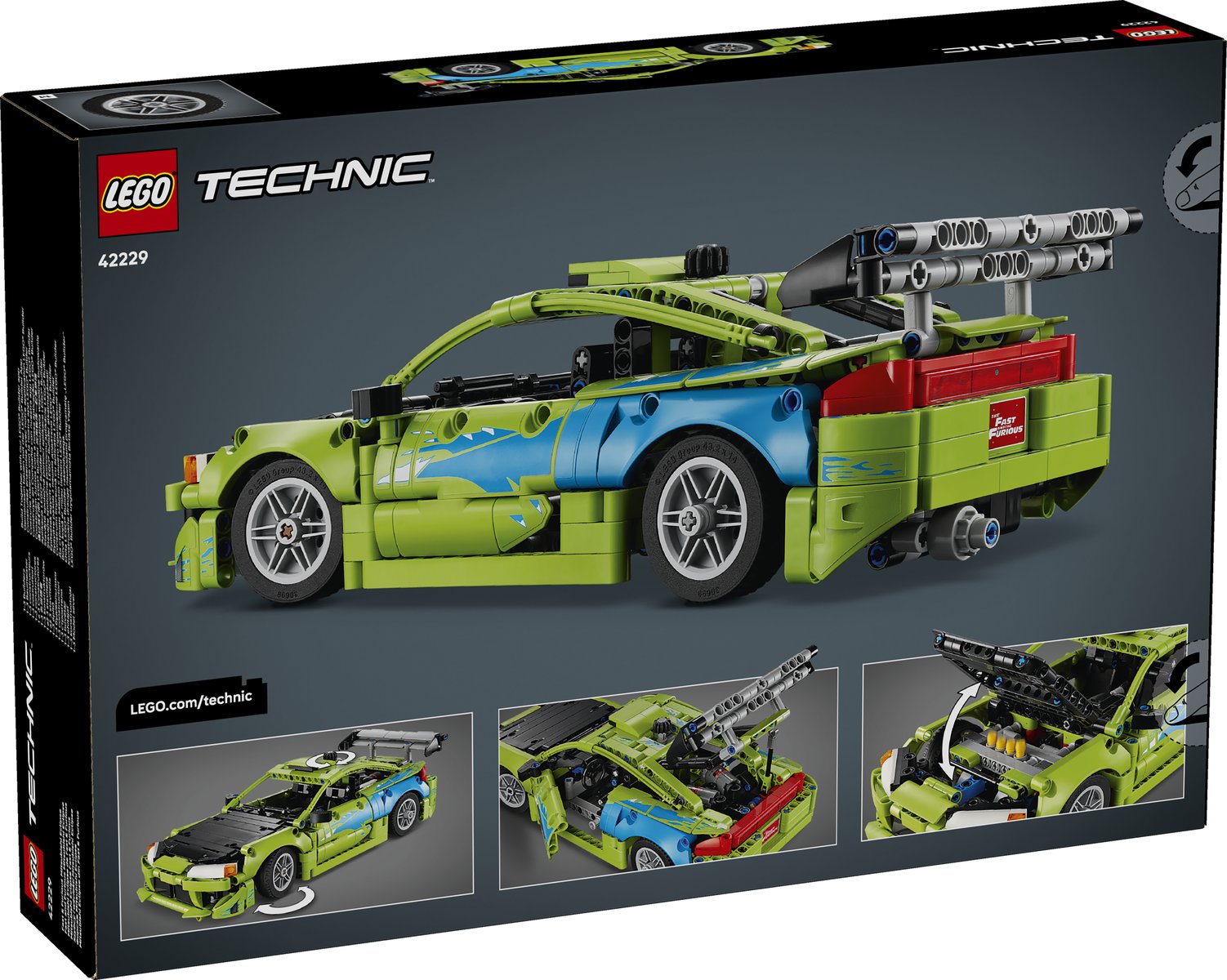 LEGO 42229 LEGO® Technic 42229 - Fast and Furious Mitsubishi Eclipse Auto – Verpackung hinten