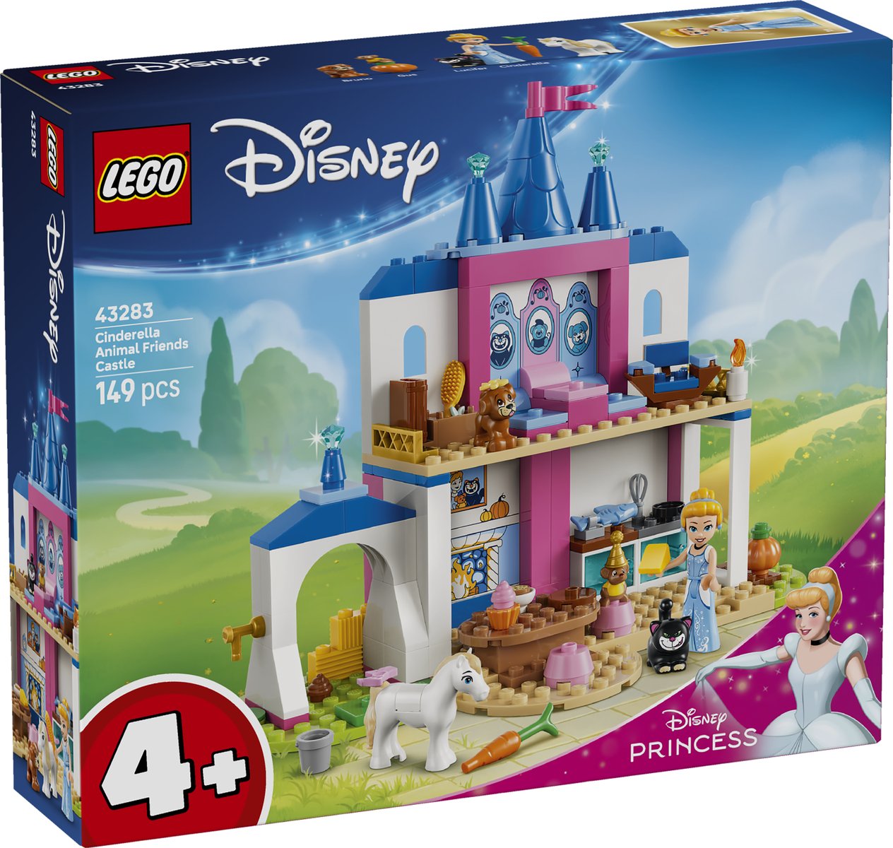 LEGO 43283 LEGO® ǀ Disney Princess 43283 - Cinderellas Tierpalast – Verpackung vorne