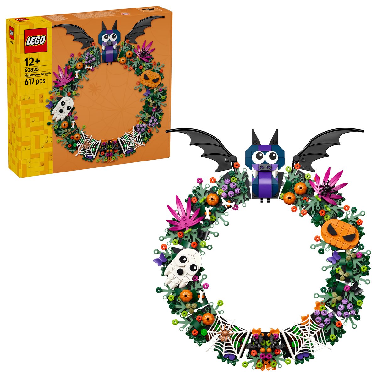 LEGO 40825 LEGO® LEGO Iconic 40825 - Halloweenkranz – Box & Produkt