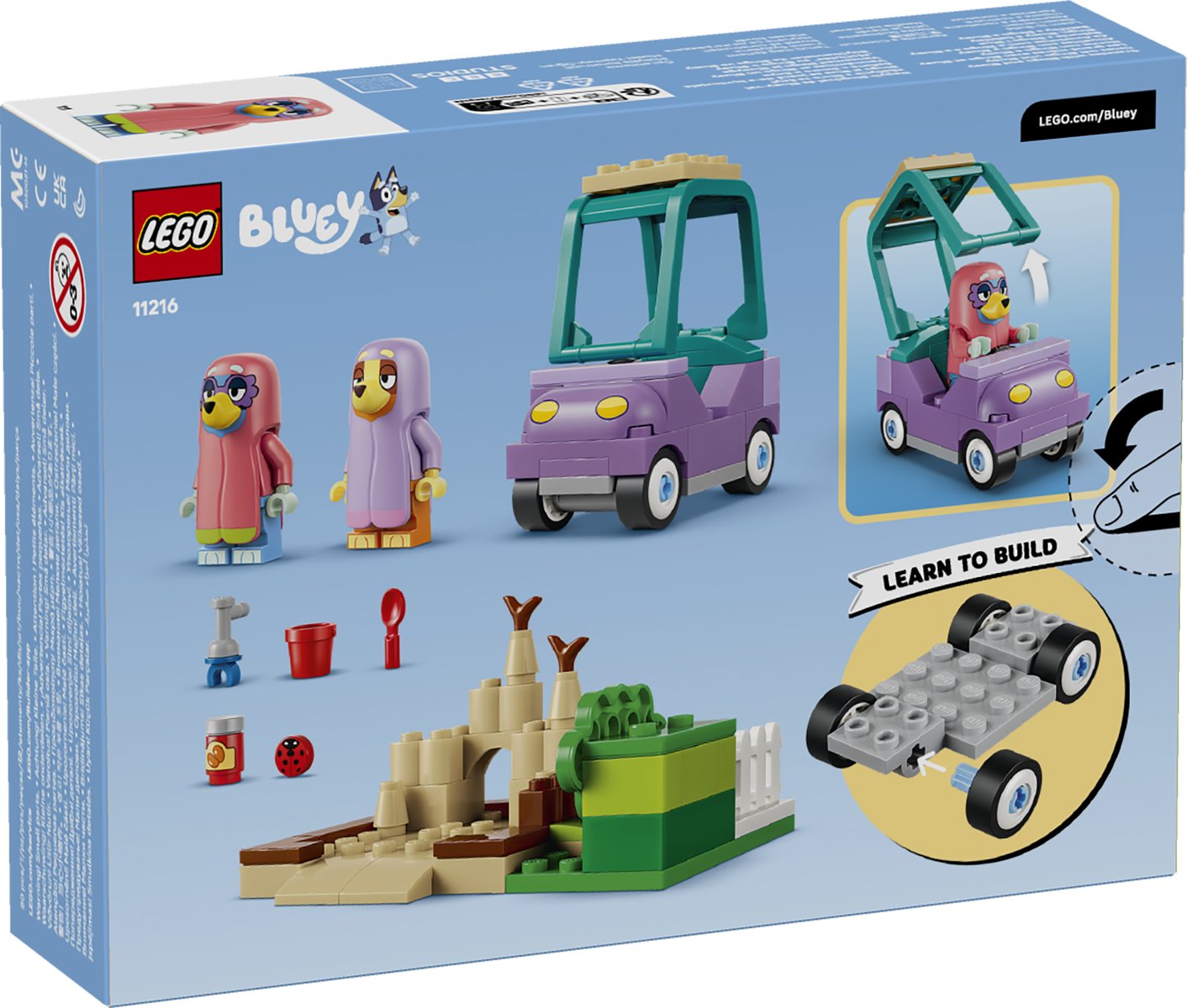 LEGO 11216 LEGO® Bluey 11216 - Omas mit Bingo und Bluey – Verpackung hinten