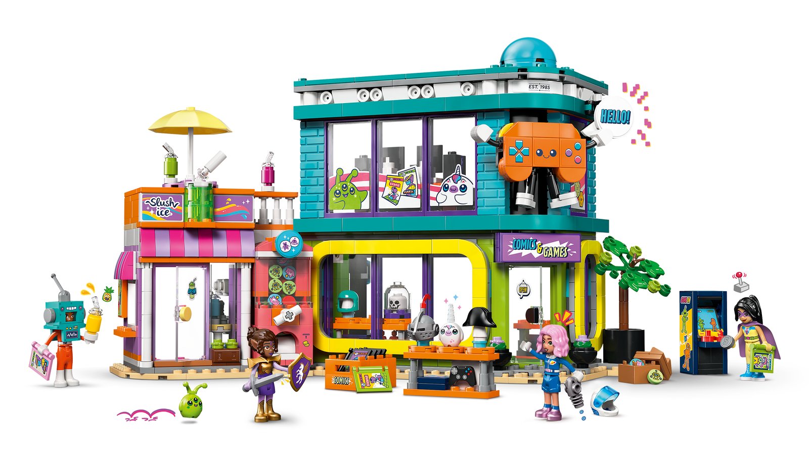 LEGO 42674 LEGO® Friends 42674 - Comic- und Spieleladen – Primaeres Produktbild