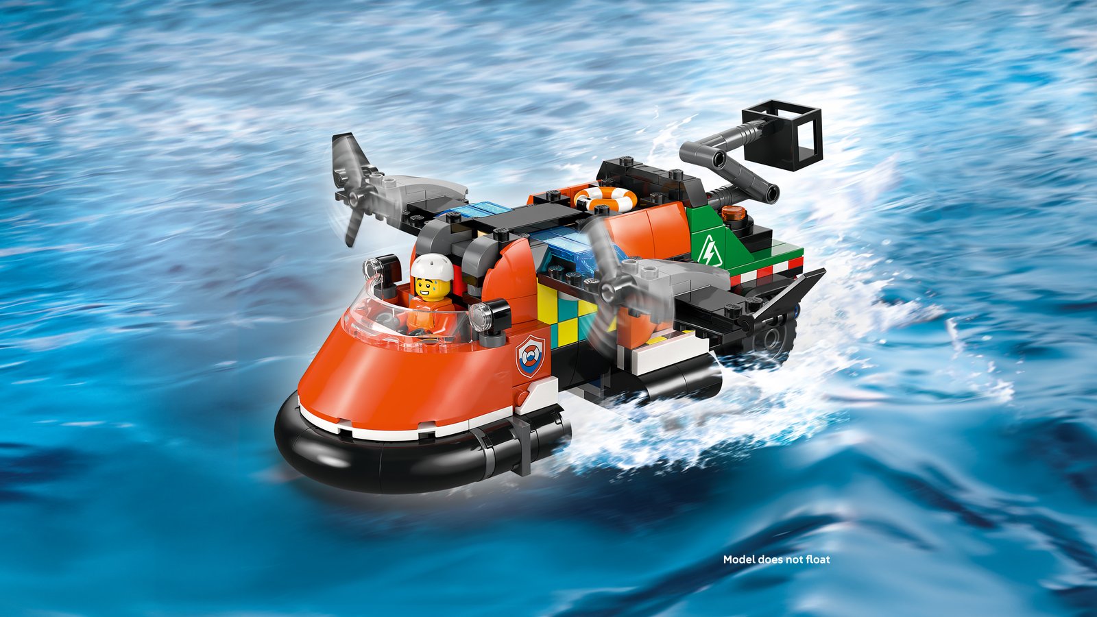 LEGO 60505 LEGO® City 60505 - Kombinationsset mit Flugzeug, Wartungsfahrzeug und Luftkissenboot – Detailansicht 4