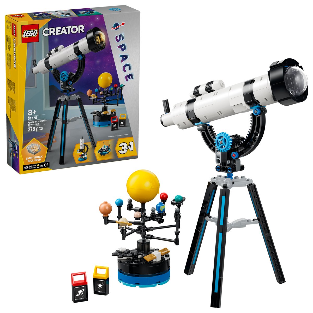 LEGO 31378 LEGO® Creator 31378 - Weltraumteleskop – Box & Produkt