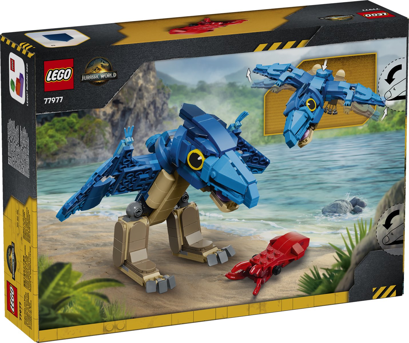 LEGO 77977 LEGO® Jurassic World 77977 - Baby-Dinosaurier: Pteranodon – Verpackung hinten