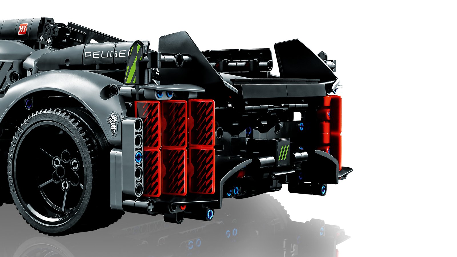 LEGO 42156 LEGO® Technic 42156 - PEUGEOT 9X8 24H Le Mans Hybrid Hypercar – Detailansicht 1