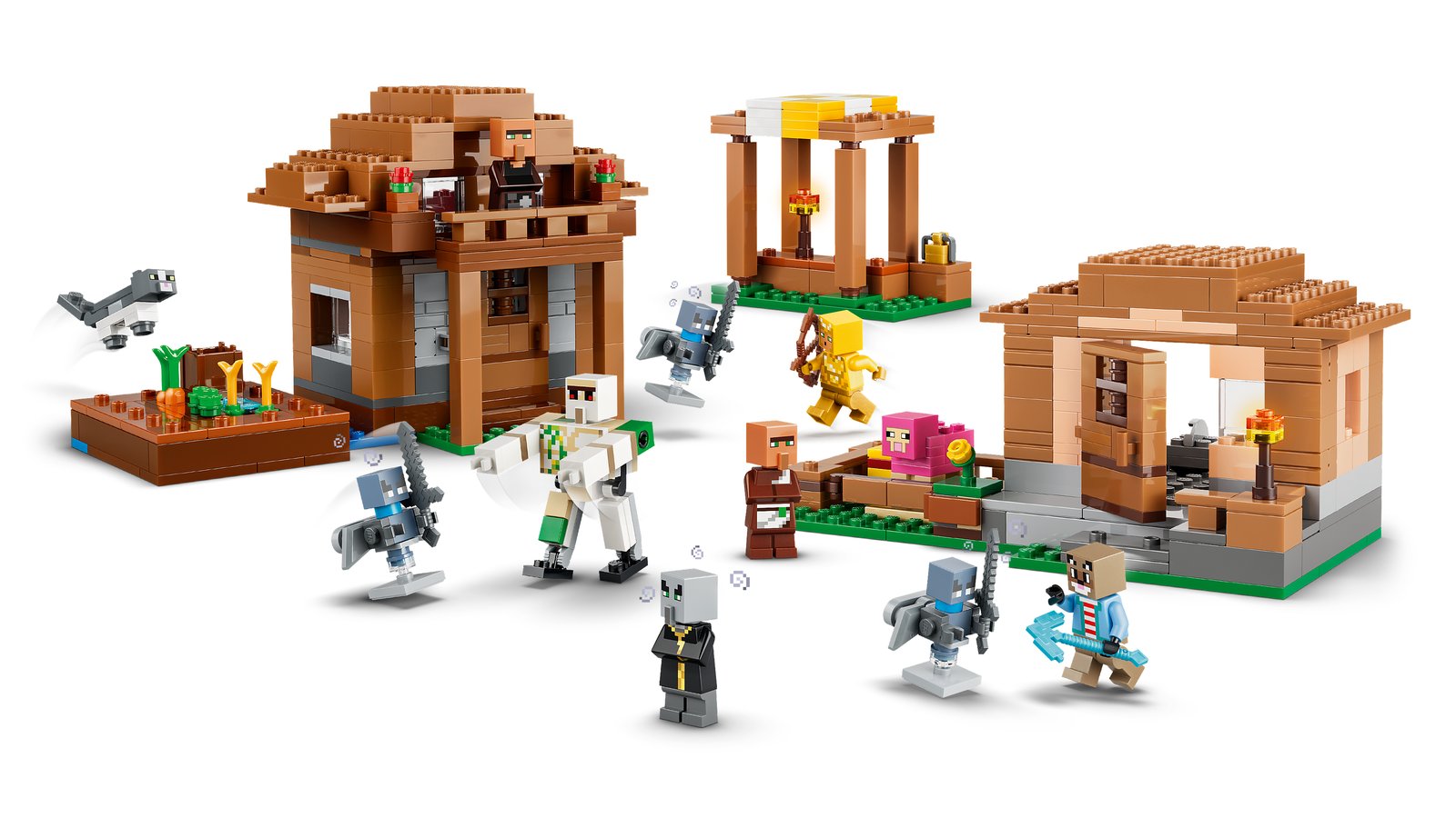 LEGO 21596 LEGO® Minecraft® 21596 - Angriff des Magiers auf das Dorf – Primäres Produktbild