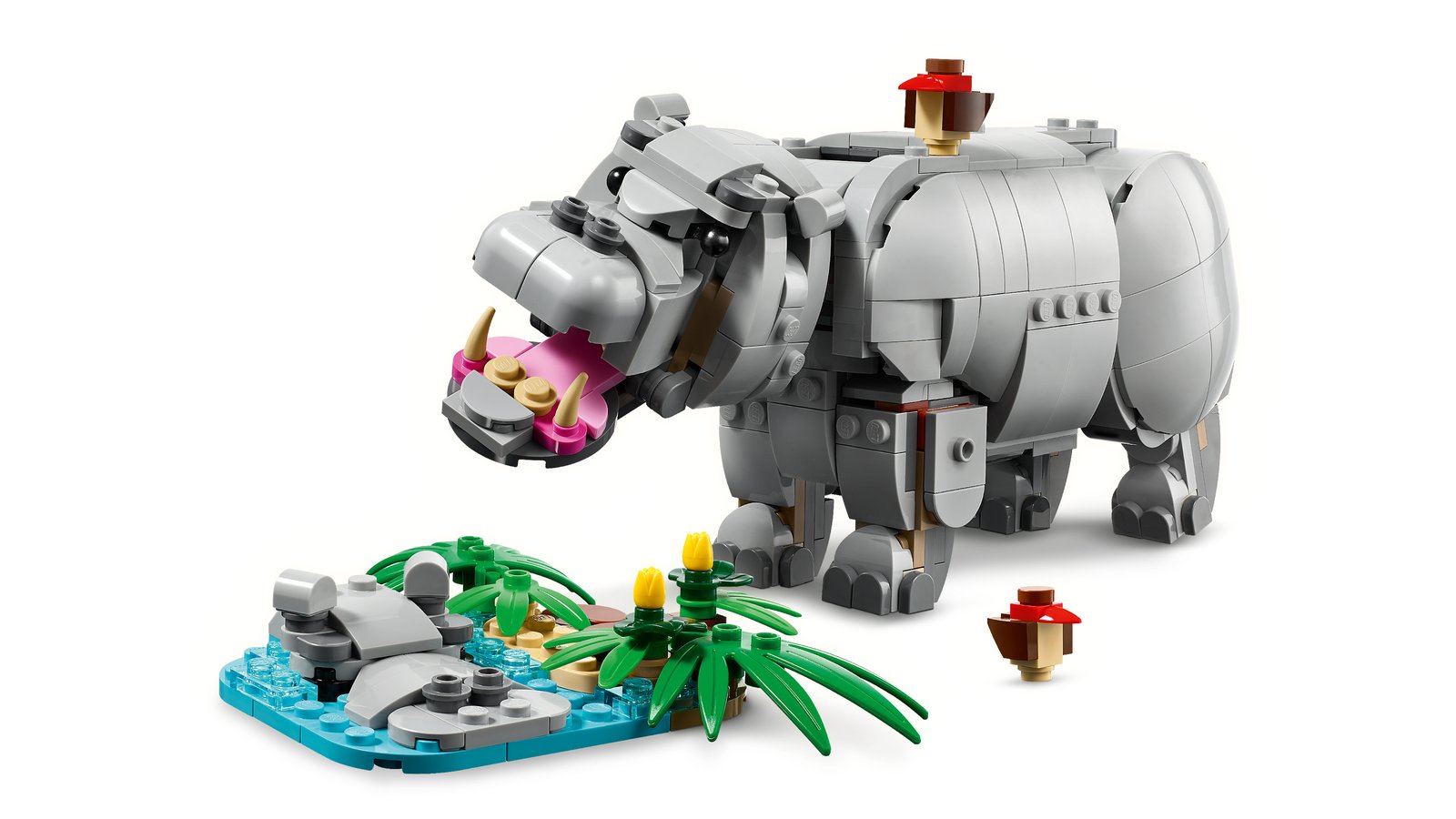 LEGO 31171 LEGO® Creator 31171 - Wilde Tiere: Prächtiges Nashorn mit Vögeln – Detailansicht 3