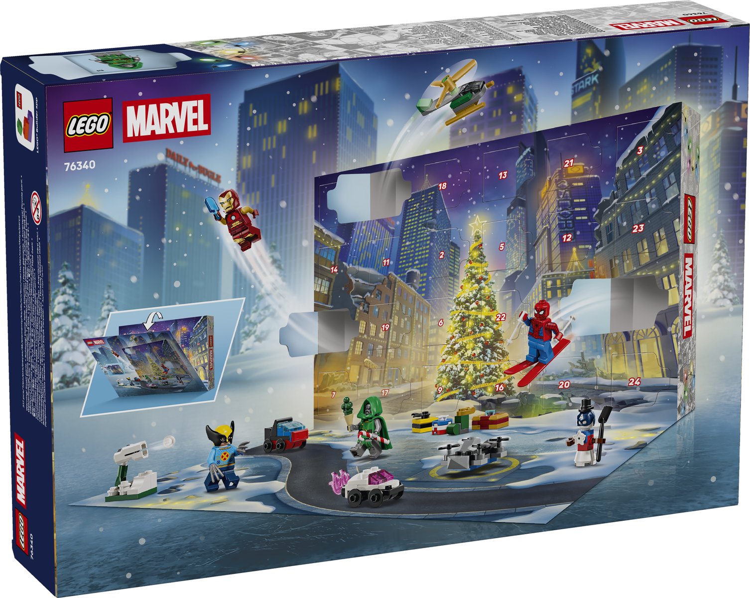LEGO 76340 LEGO® ǀ Marvel 76340 - Adventskalender 2026 – Verpackung hinten