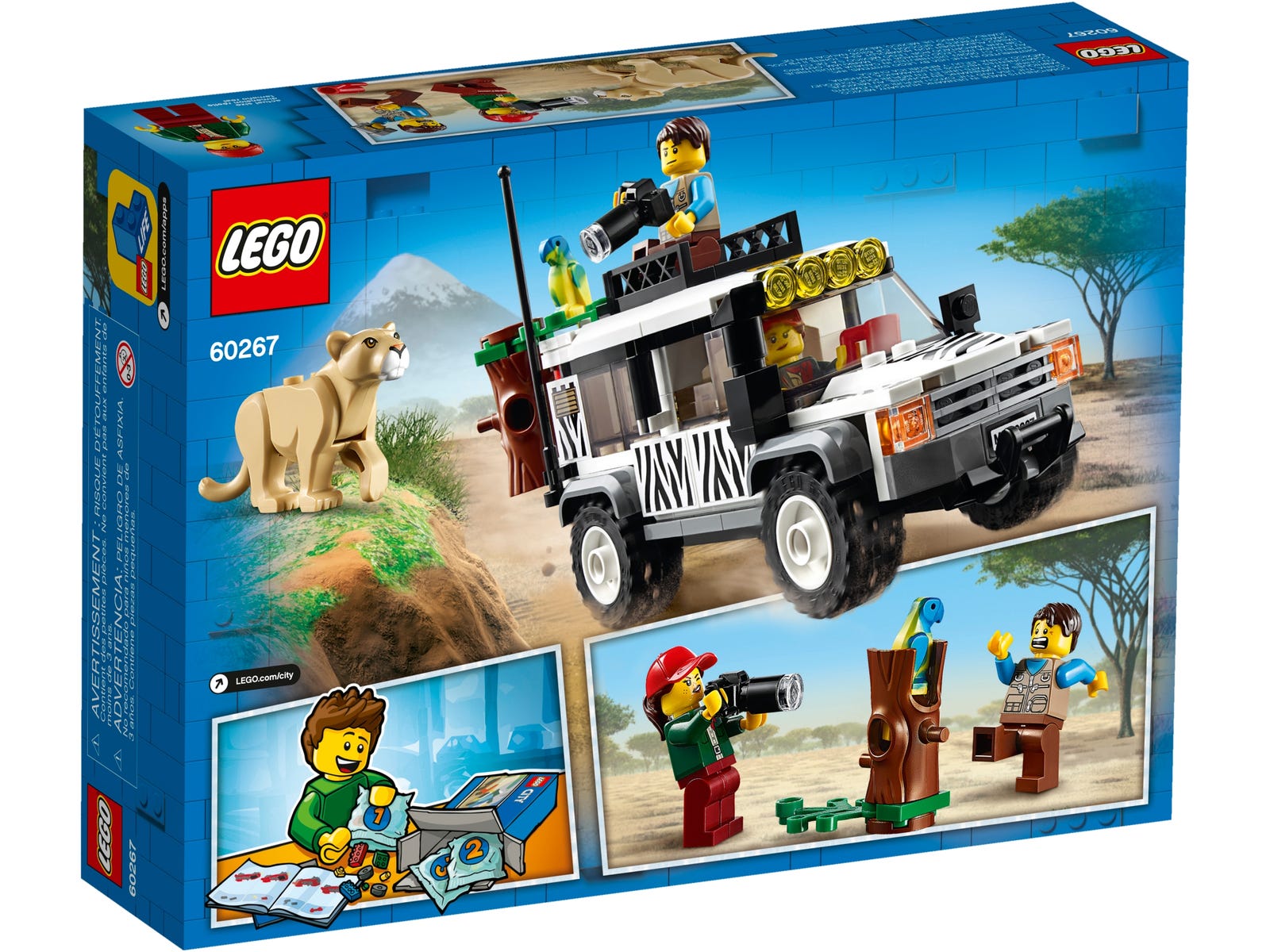 LEGO® City 60267 - Safari-Geländewagen - Box Back