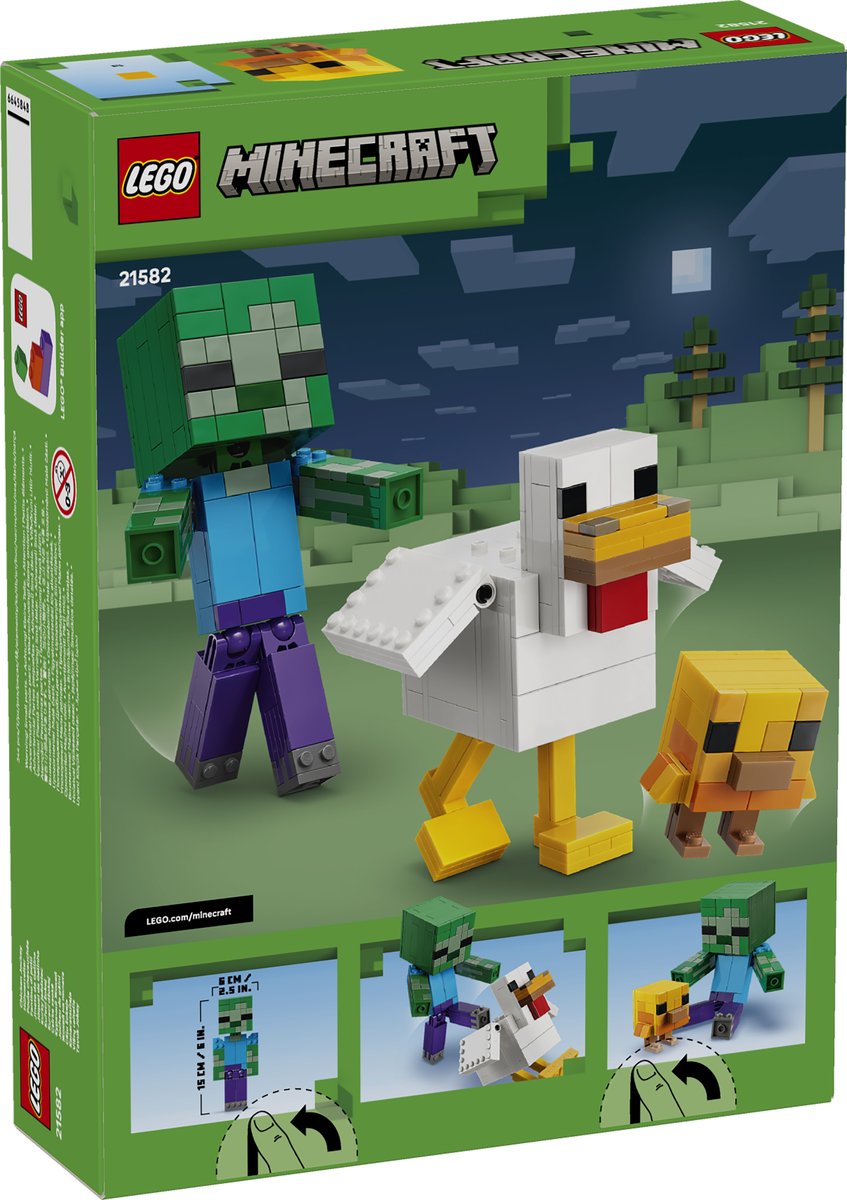 LEGO 21582 LEGO® Minecraft® 21582 - Hühnerreiter – Verpackung hinten