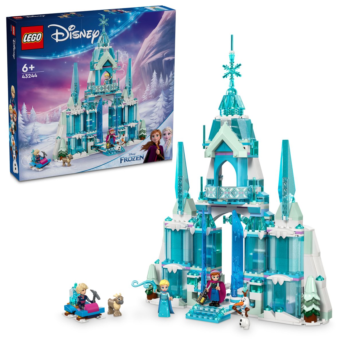 LEGO 43244 LEGO® Disney Princess 43244 - Elsas Winterpalast – Box & Produkt