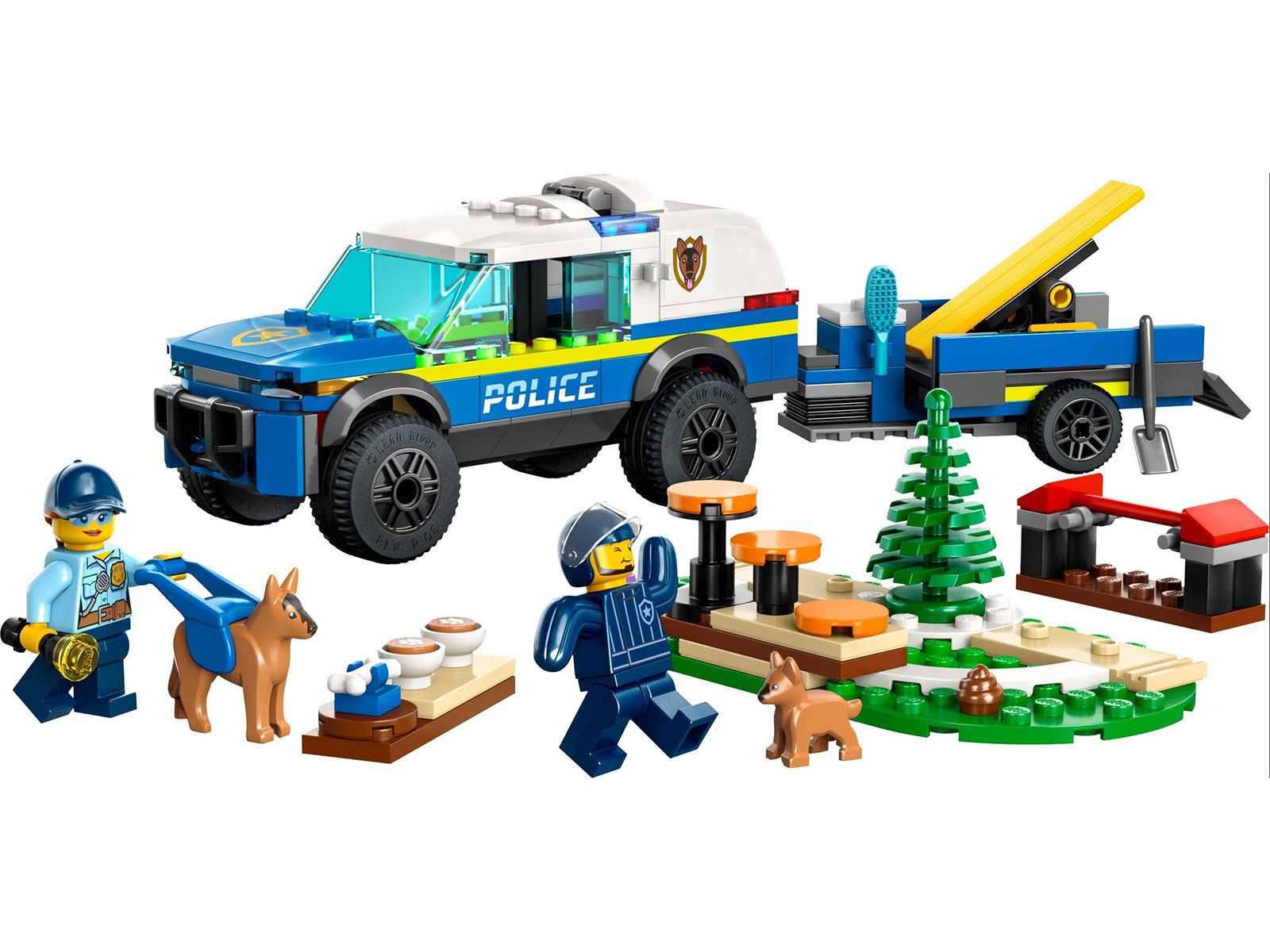 LEGO® City 60369 - Mobiles Polizeihunde-Training - Set