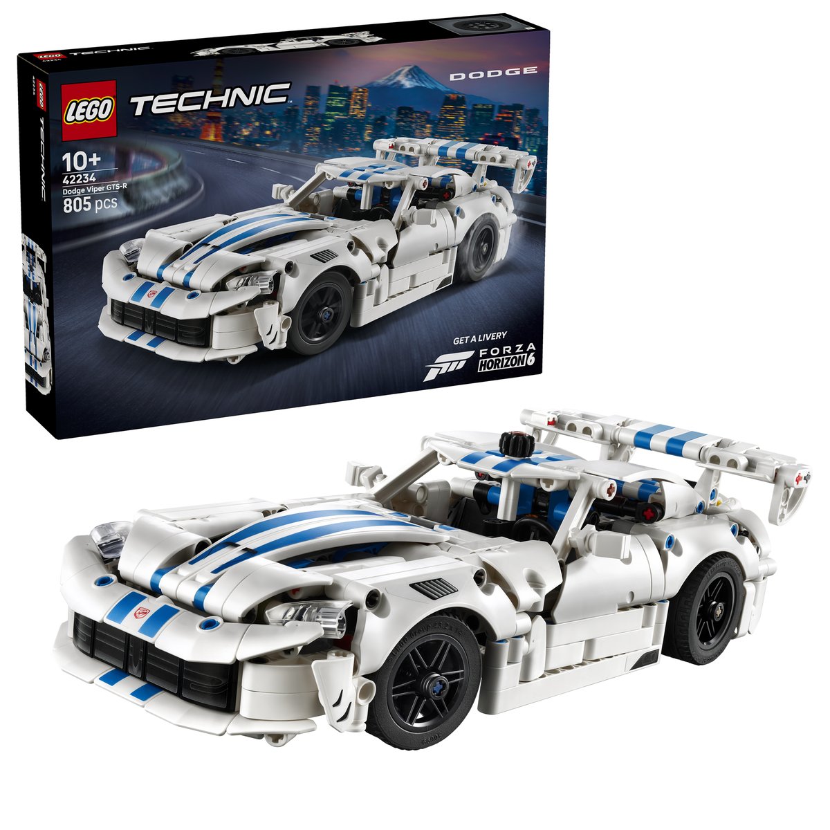 LEGO 42234 LEGO® Technic 42234 - Dodge Viper GTS-R Sportwagen – Box & Produkt