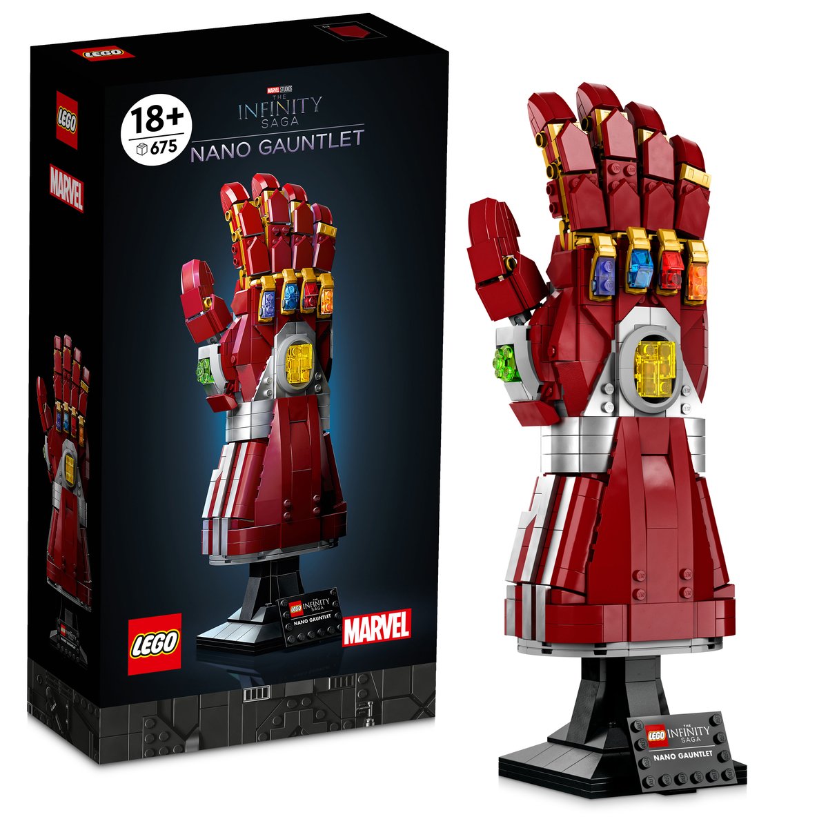 LEGO 76223 LEGO® Marvel 76223 - Iron Mans Nano Handschuh – Box & Produkt