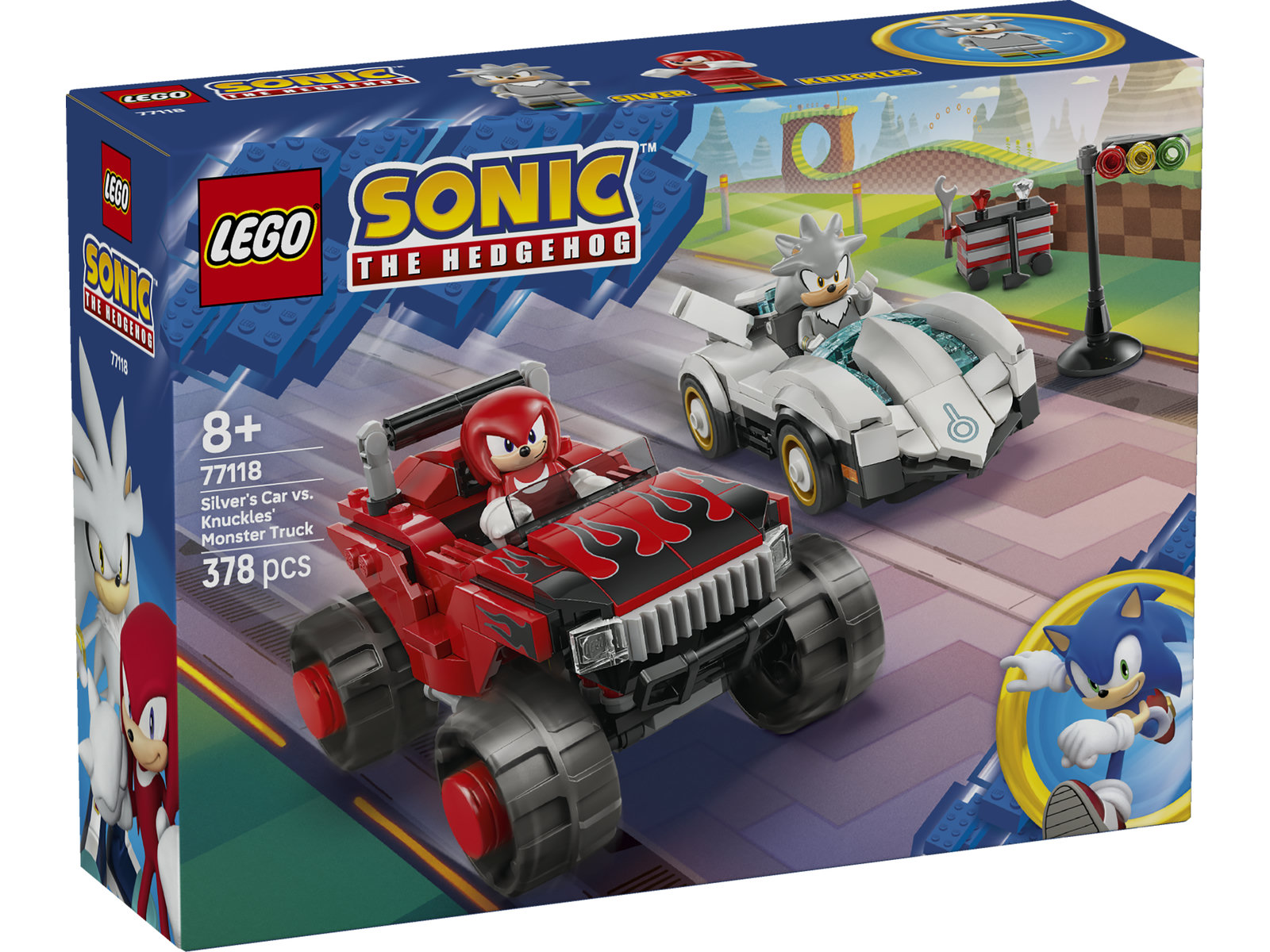 LEGO® Sonic 77118 - Silvers Auto vs. Knuckles' Monstertruck