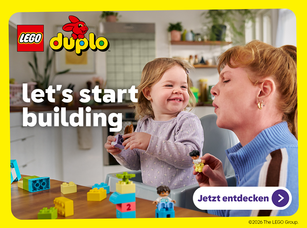 LEGO® DUPLO® Banner „Let's start building" für die ersten Bauabenteuer
