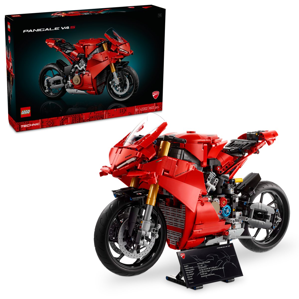 LEGO 42202 LEGO® Technic 42202 - Ducati Panigale V4 S Motorrad – Box & Produkt