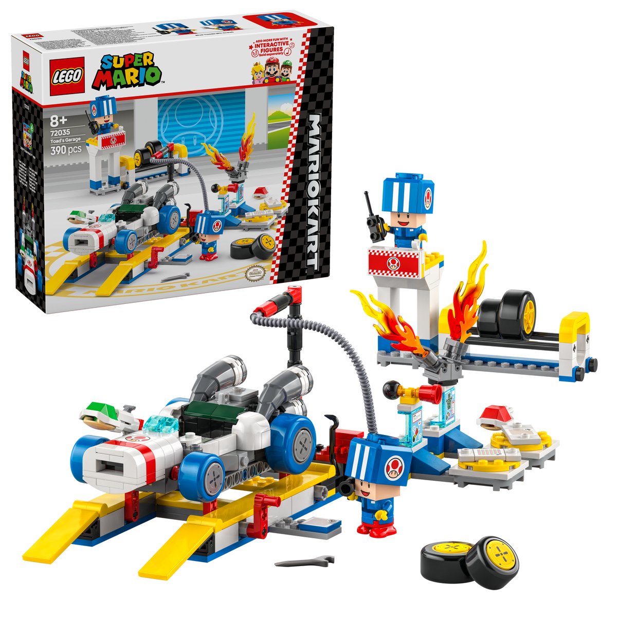 LEGO 72035 LEGO® Super Mario 72035 - Mario Kart™ – Toads Werkstatt – Box & Produkt