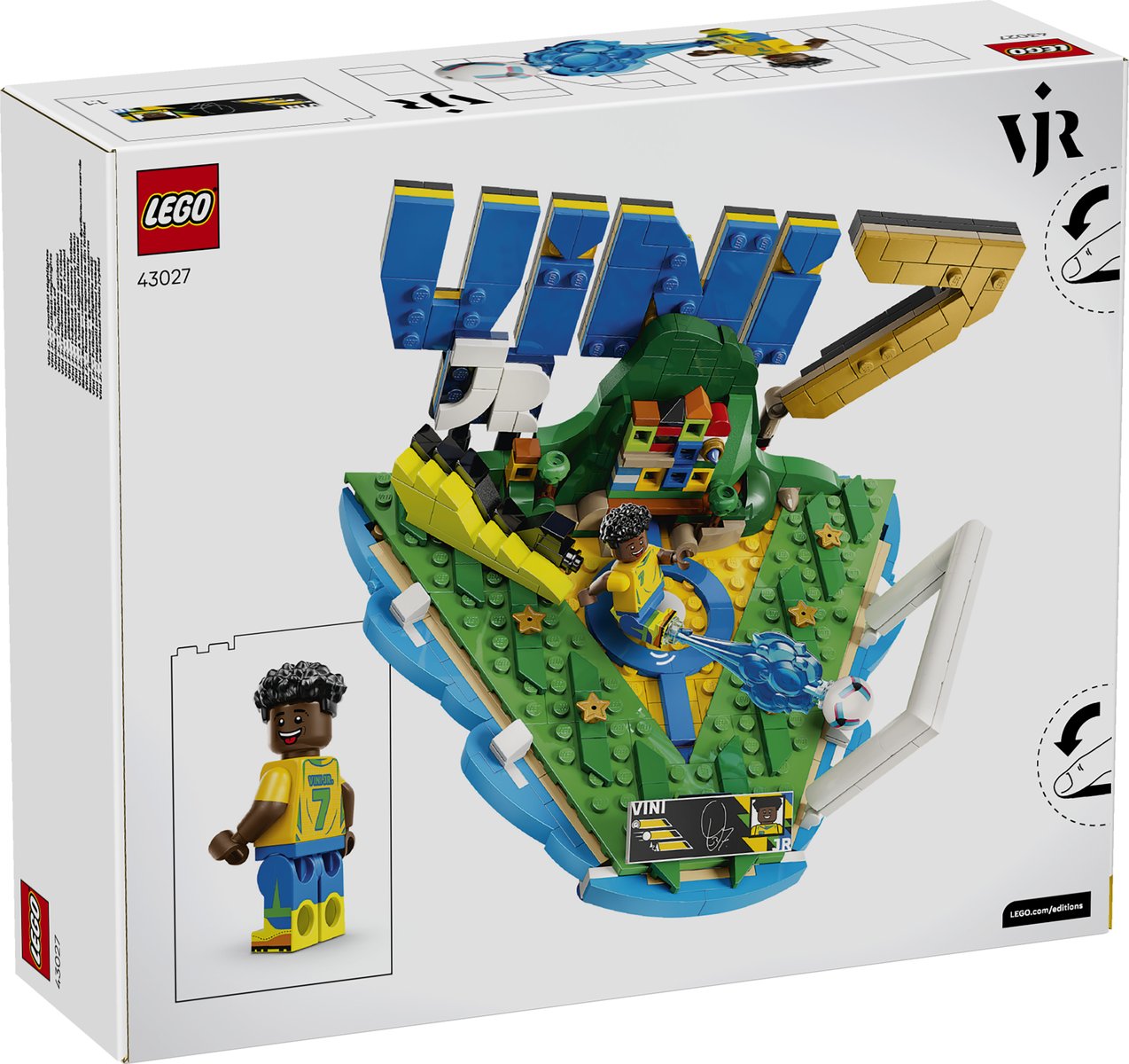 LEGO 43027 LEGO® Editions 43027 - Vini Jr. – Fußball-Highlights – Verpackung hinten