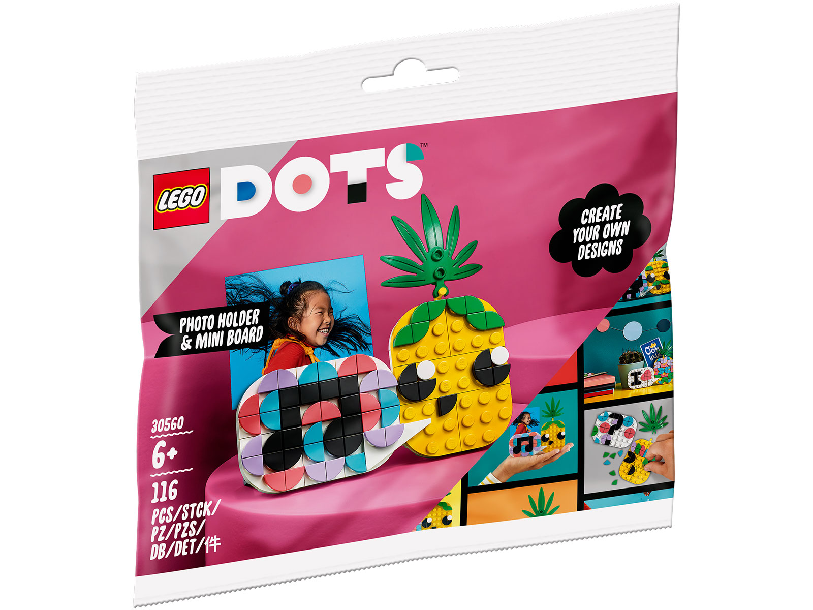 LEGO® DOTS 30560 - Ananas Fotohalter & Mini-Tafel