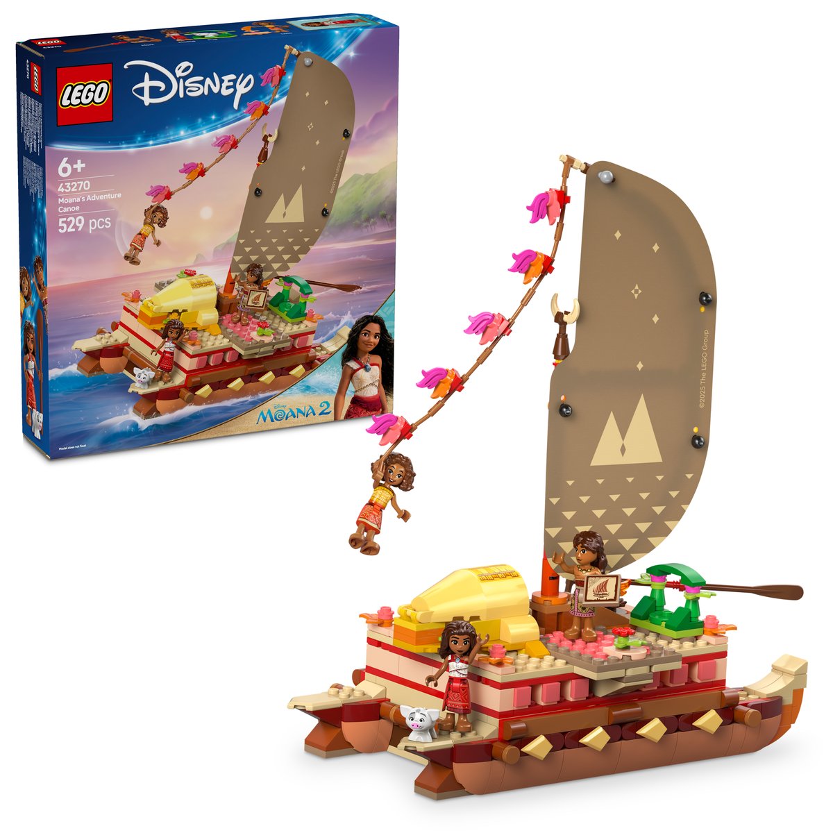 LEGO 43270 LEGO® Disney Princess 43270 - Vaianas Abenteuerfloß – Box & Produkt