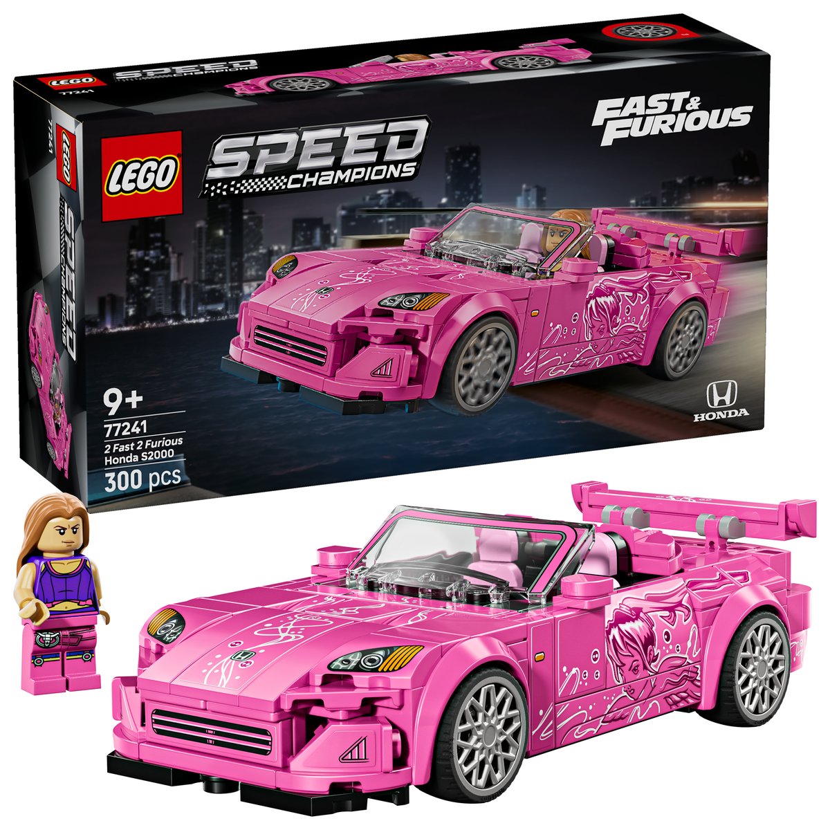 LEGO 77241 LEGO® Speed Champions 77241 - 2 Fast 2 Furious – Honda S2000 – Box & Produkt