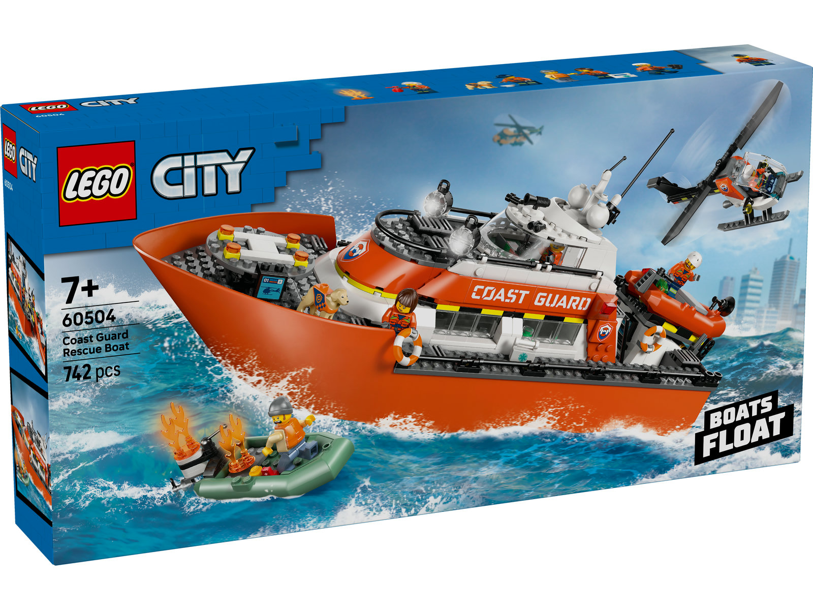 LEGO® City 60504 - Rettungsboot der Küstenwache mit Hubschrauber