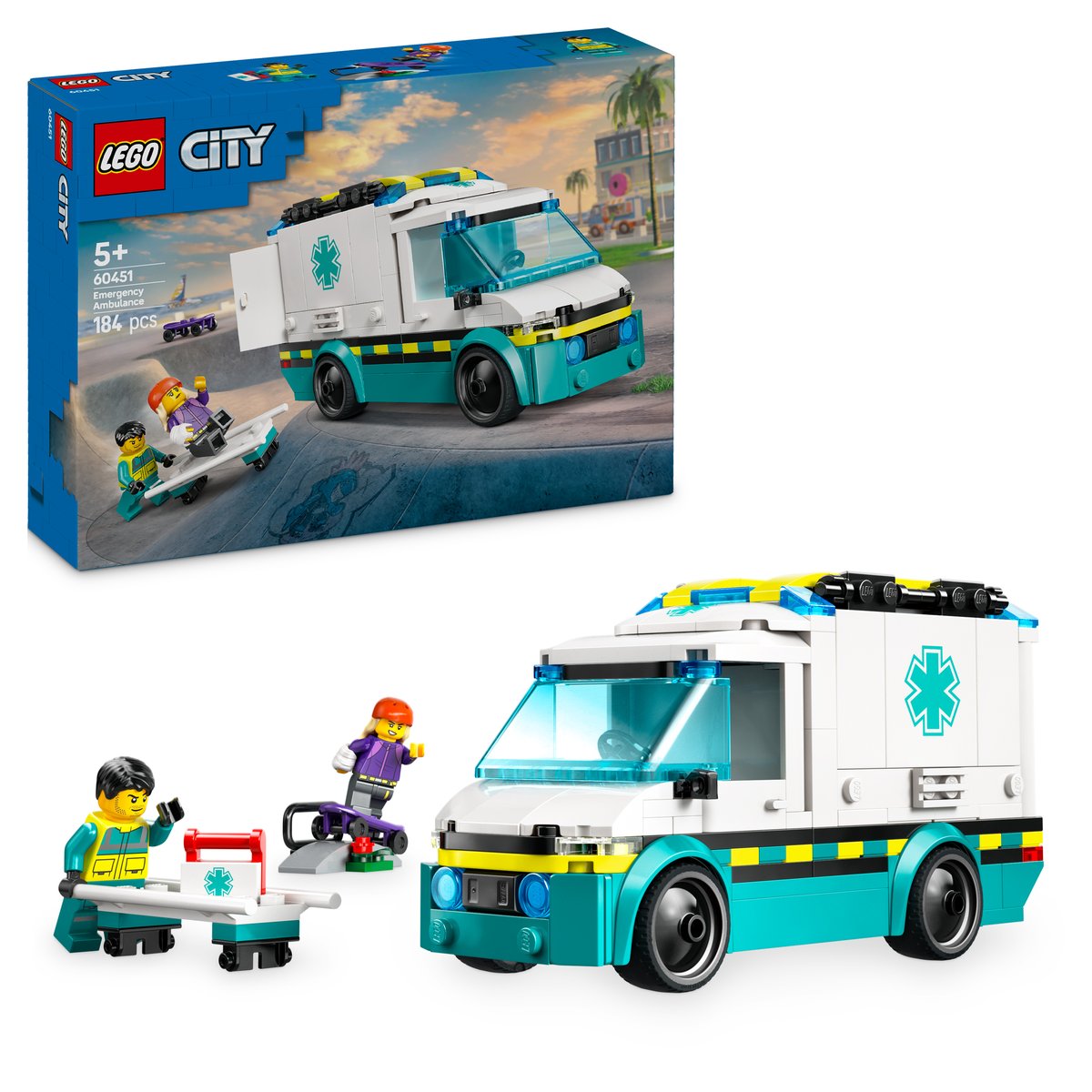 LEGO 60451 LEGO® City 60451 - Rettungswagen – Box & Produkt