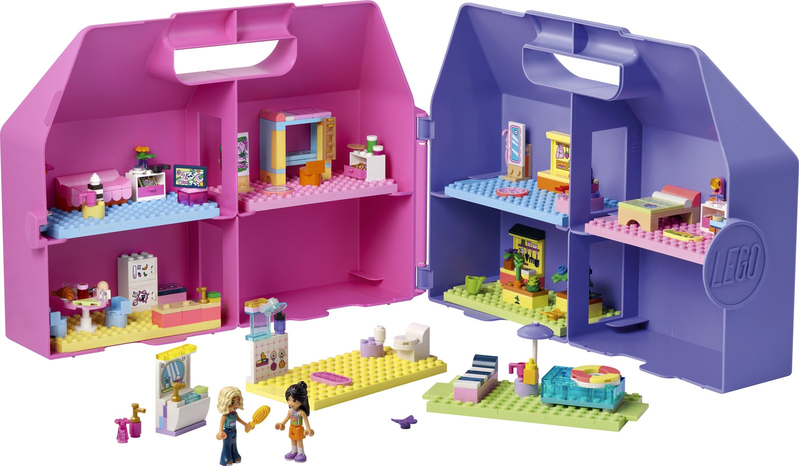 LEGO 42697 LEGO® Friends 42697 - Kreativer Puppenhauskoffer – Produktfoto