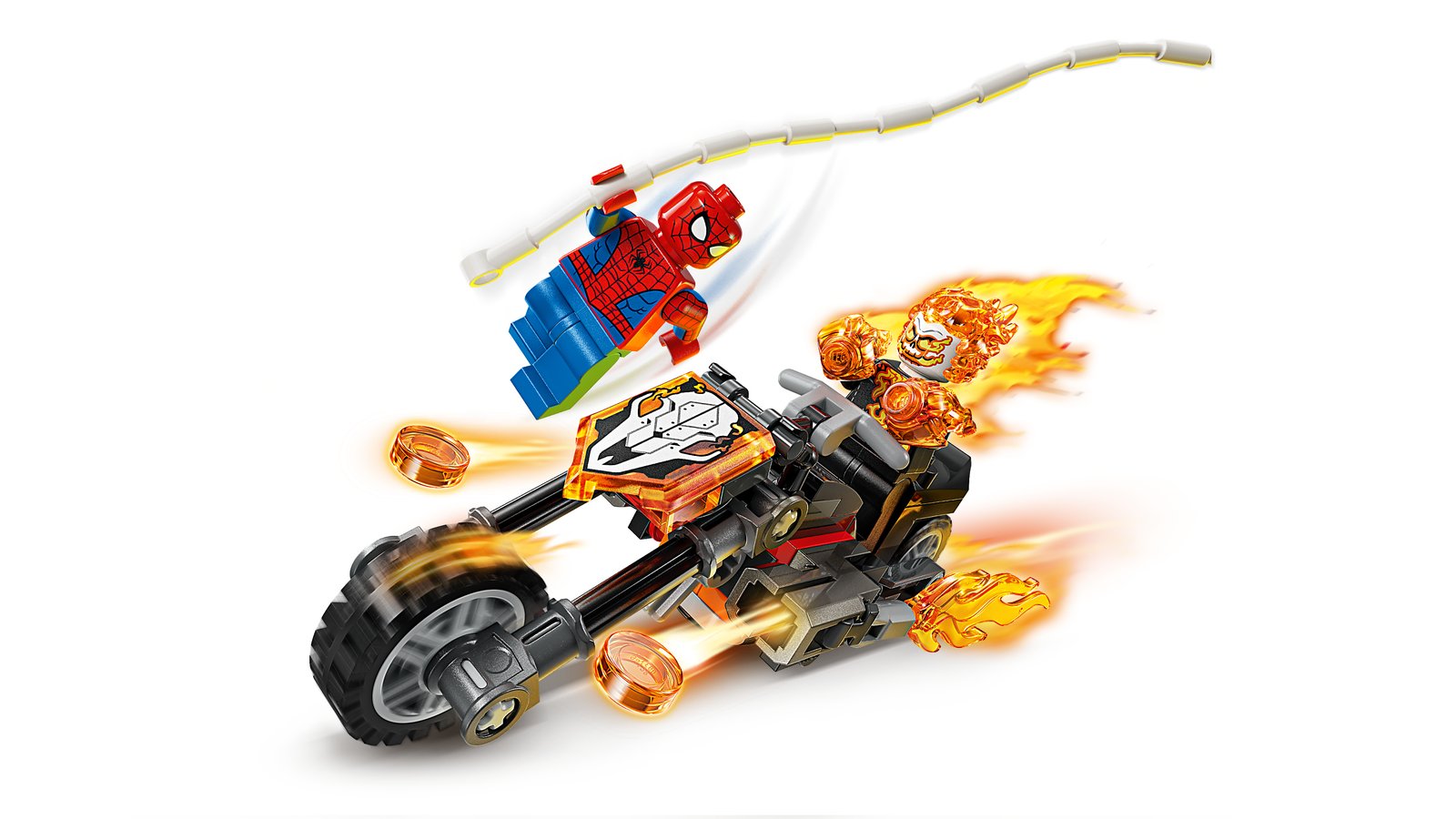 LEGO 76335 LEGO® Super Heroes Marvel 76335 - Spider-Man vs. Ghost Rider auf seinem Motorrad – Primaeres Produktbild