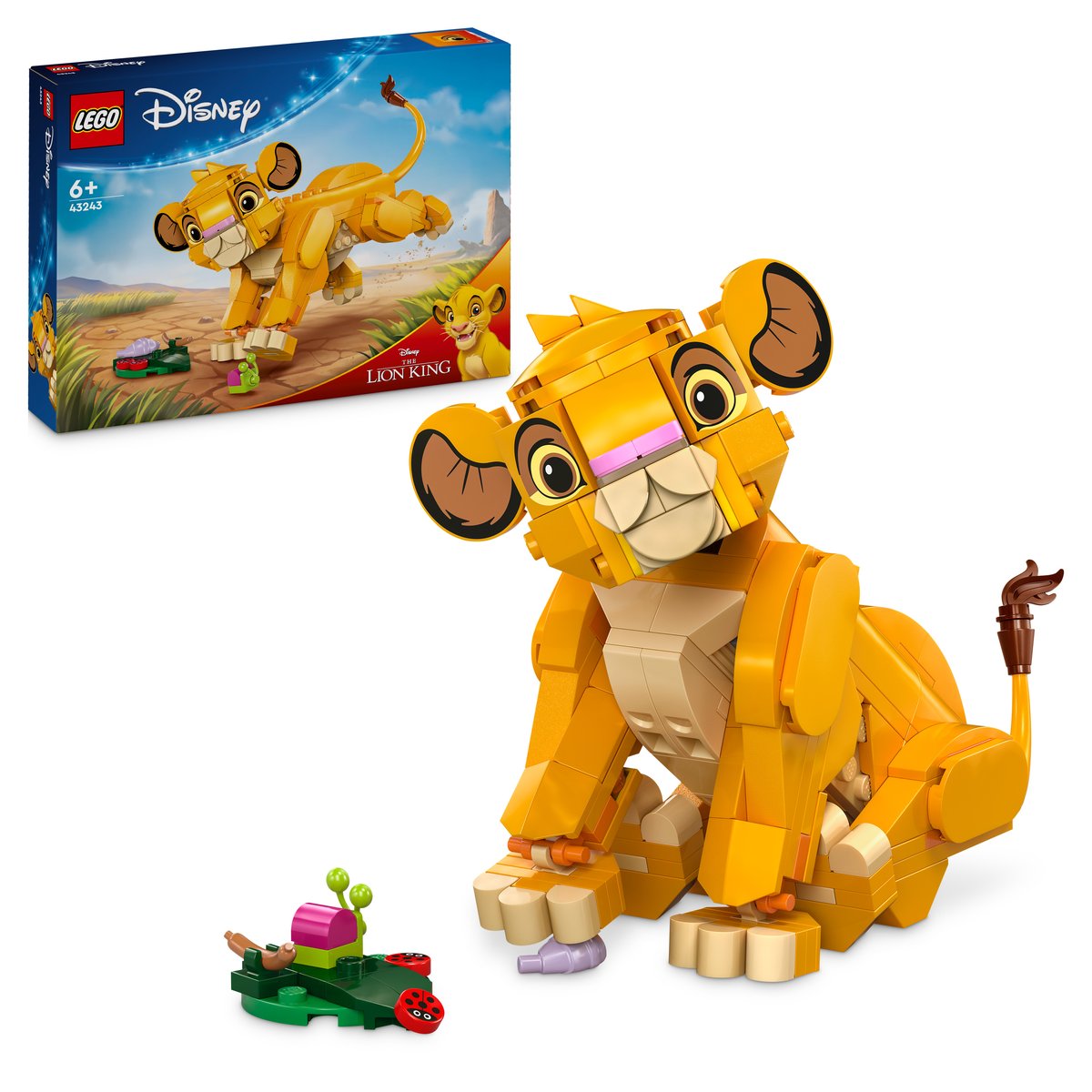 LEGO 43243 LEGO® Disney 43243 - Simba, das Löwenjunge des Königs – Box & Produkt