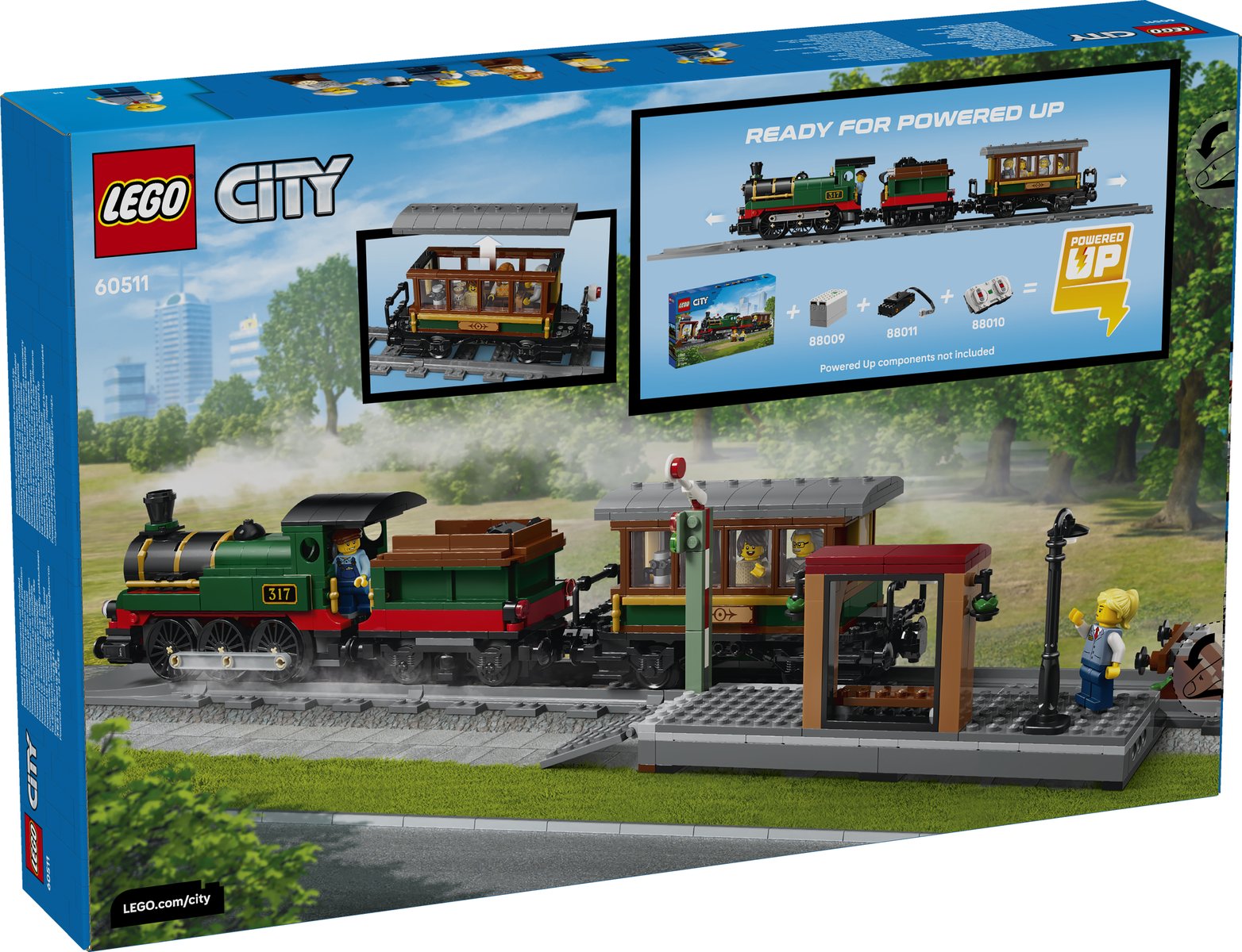 LEGO 60511 LEGO® City 60511 - Klassischer Dampfzug – Verpackung hinten