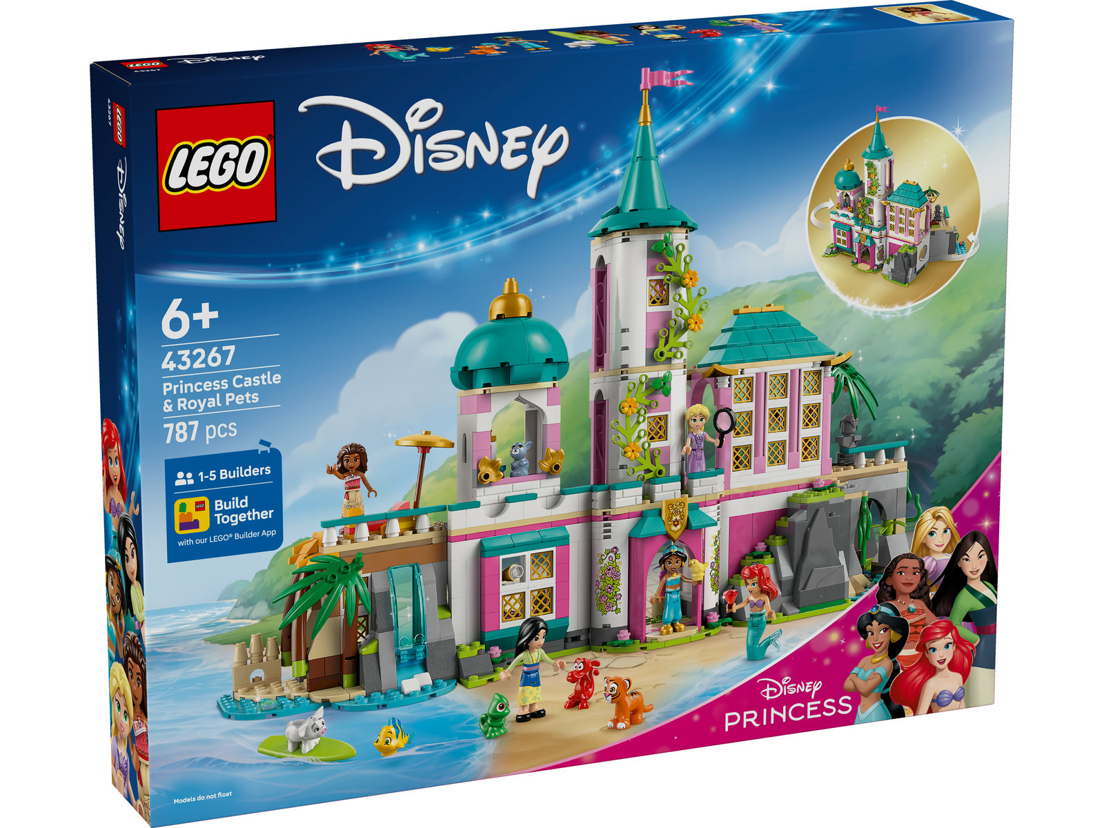 LEGO® Disney Princess 43267 - Prinzessinnenschloss mit Haustieren