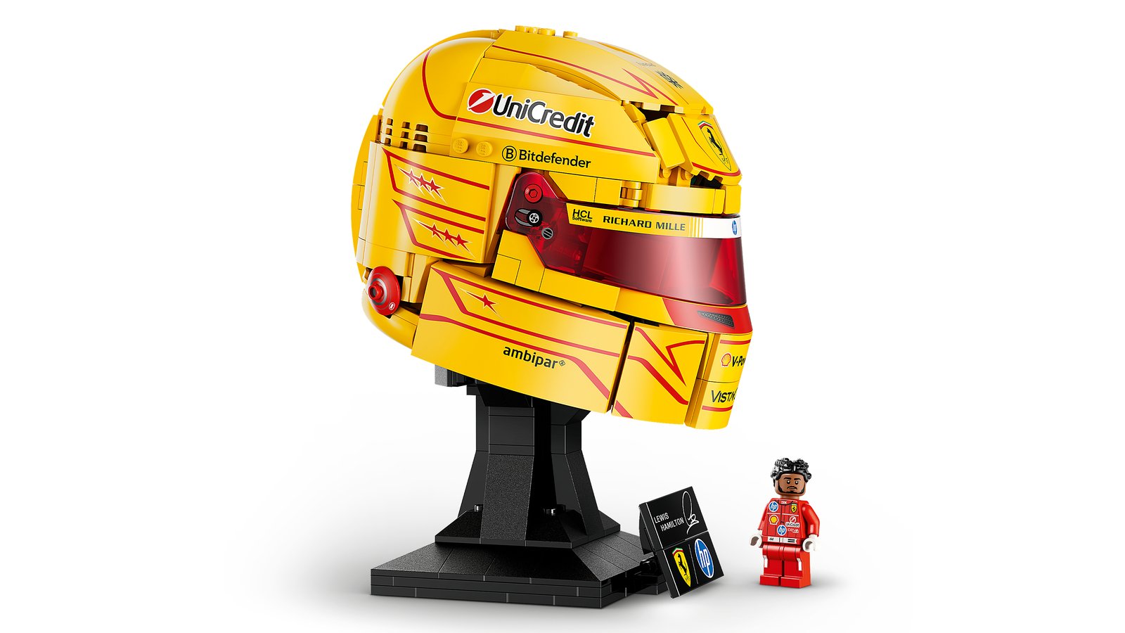 LEGO 43022 LEGO® Editions 43022 - Scuderia Ferrari HP Lewis Hamilton Helm – Detailansicht 2