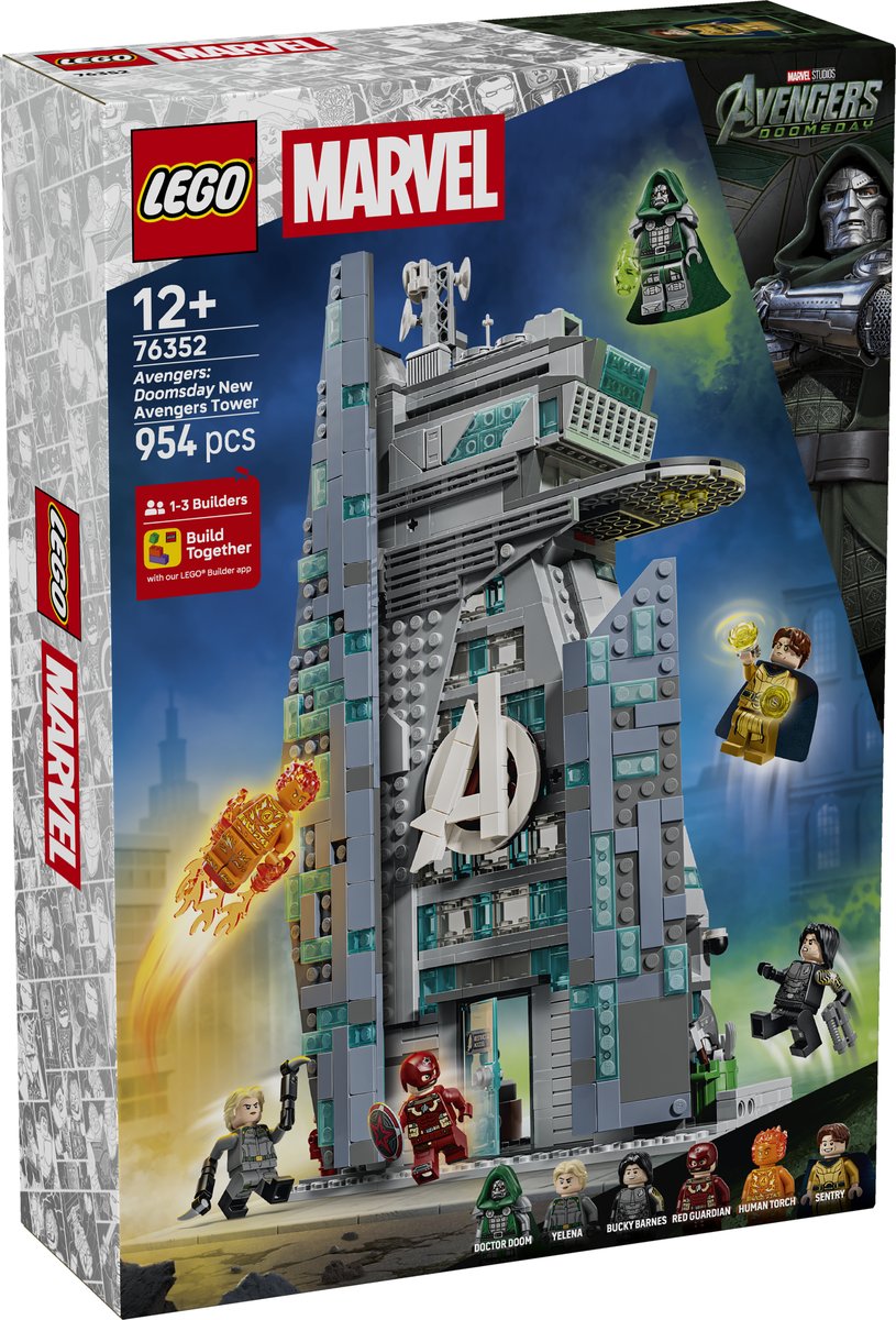 LEGO 76352 LEGO® Super Heroes Marvel 76352 - Avengers: Doomsday Neuer Avengers Tower – Verpackung vorne