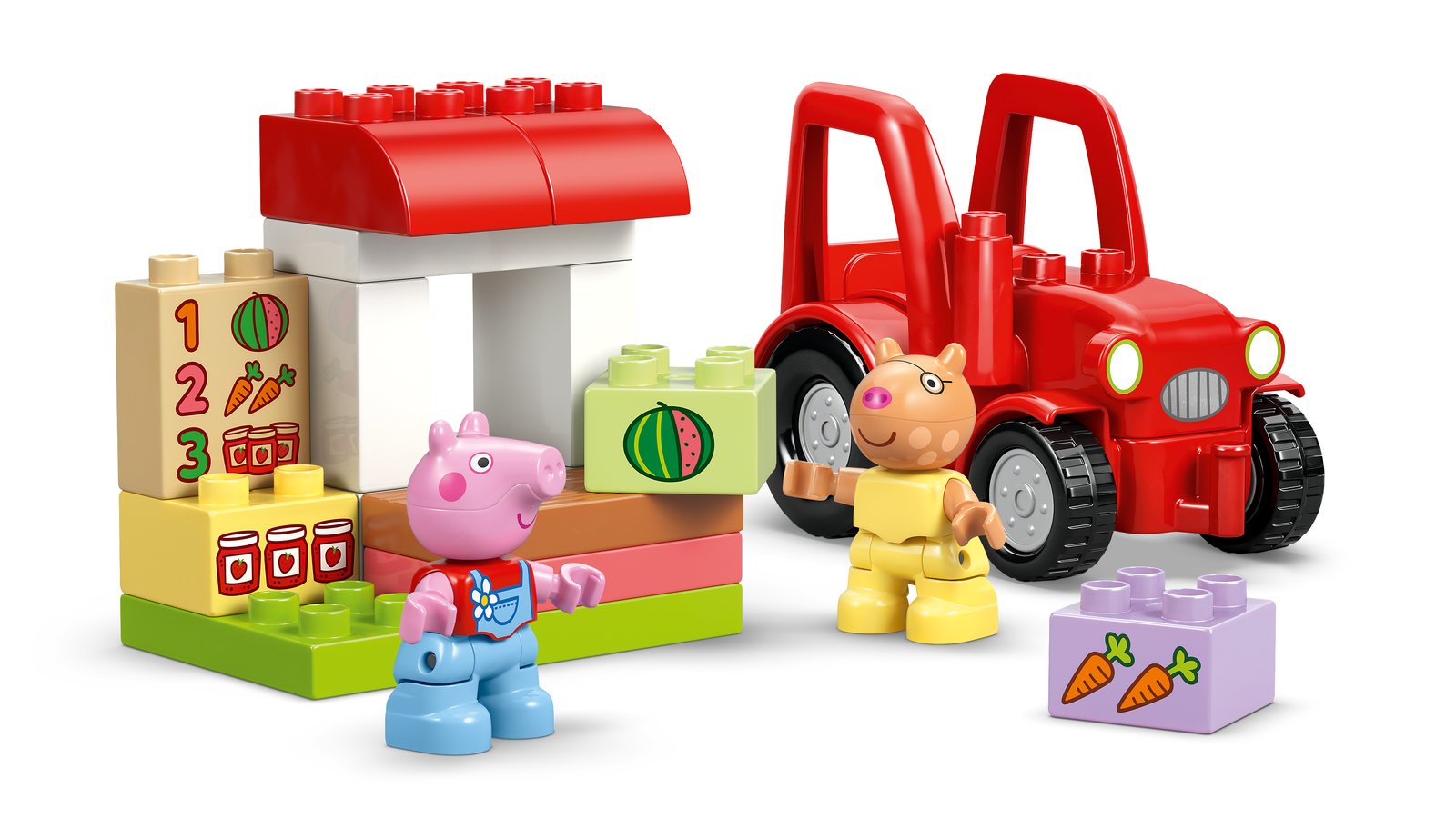 LEGO 10468 LEGO® DUPLO® Peppa Wutz 10468 - Traktor und Marktstand – Primaeres Produktbild