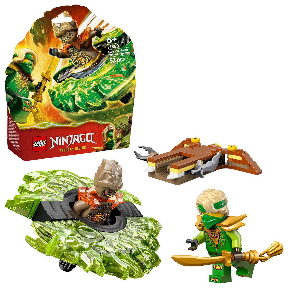 LEGO 71850 LEGO® Ninjago 71850 - Lloyd vs. Erdmonster-Spinner – Box & Produkt