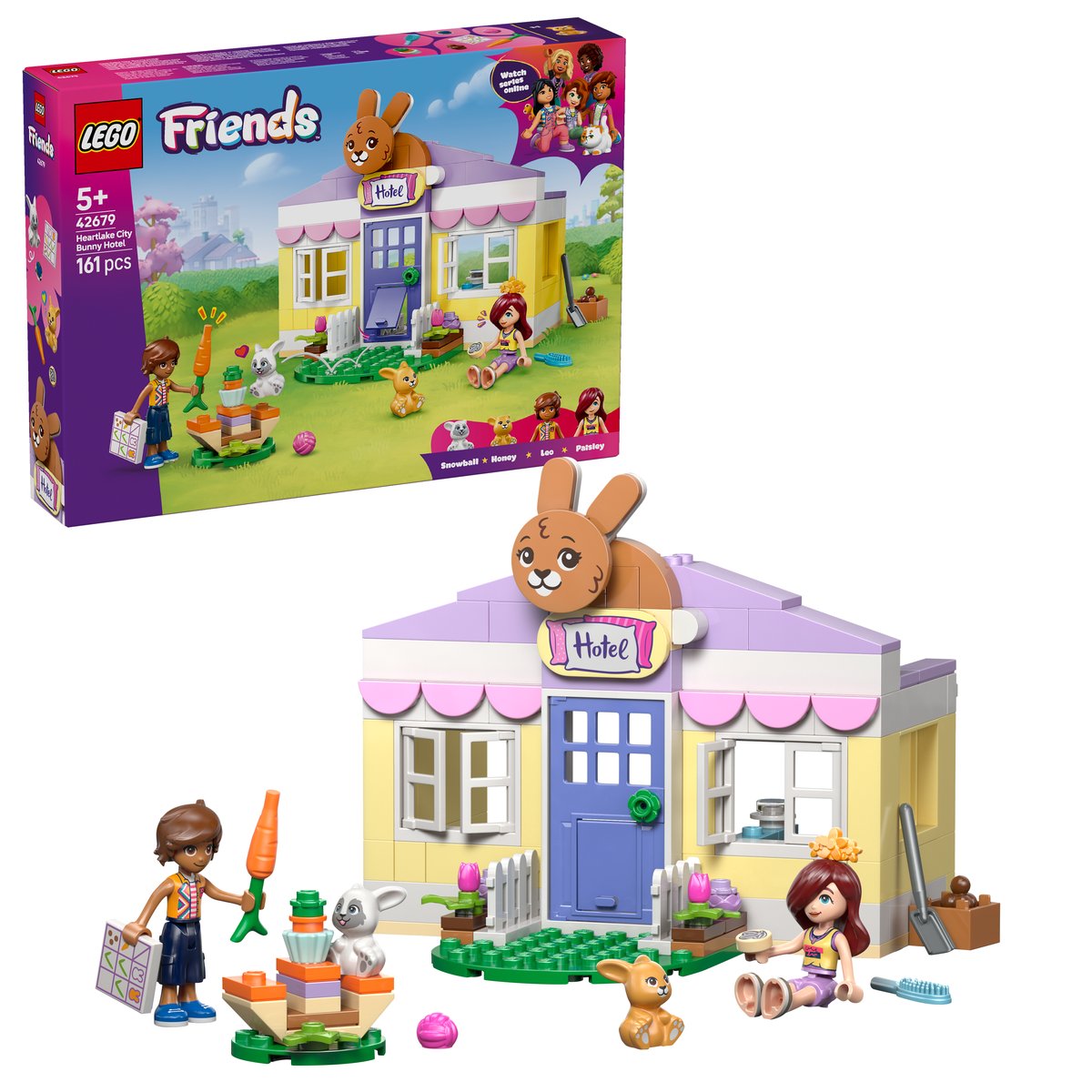 LEGO 42679 LEGO® Friends 42679 - Heartlake City Hasenhotel – Box & Produkt