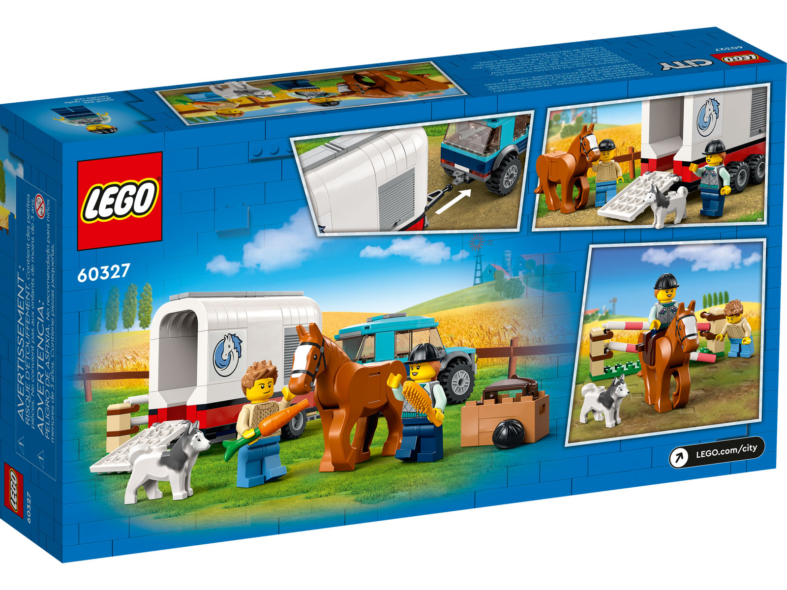 LEGO® City 60327 - SUV mit Pferdeanhänger - Box Back