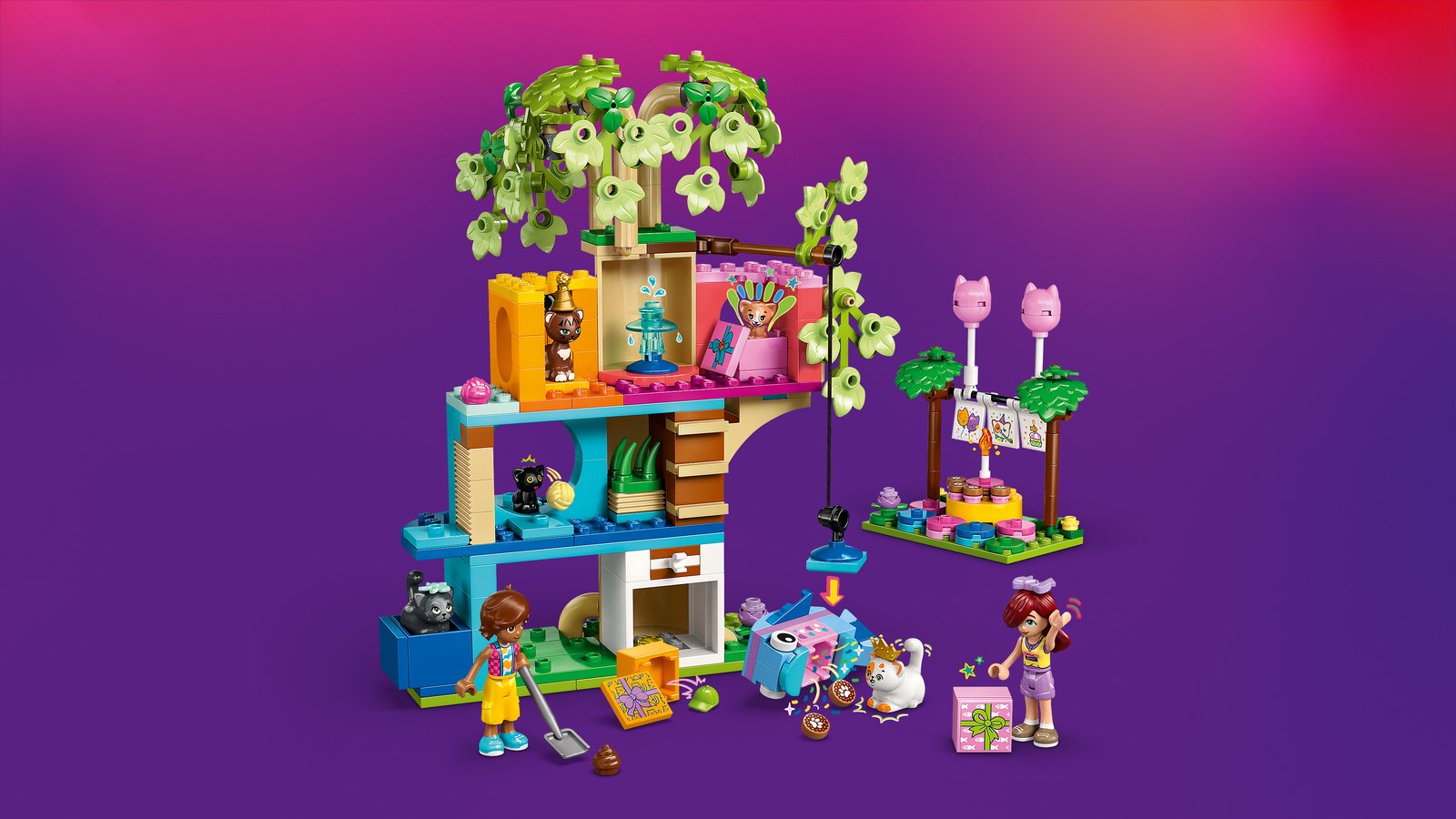 LEGO 42666 LEGO® Friends 42666 - Katzengeburtstagsparty & Baumhaus – Detailansicht 2